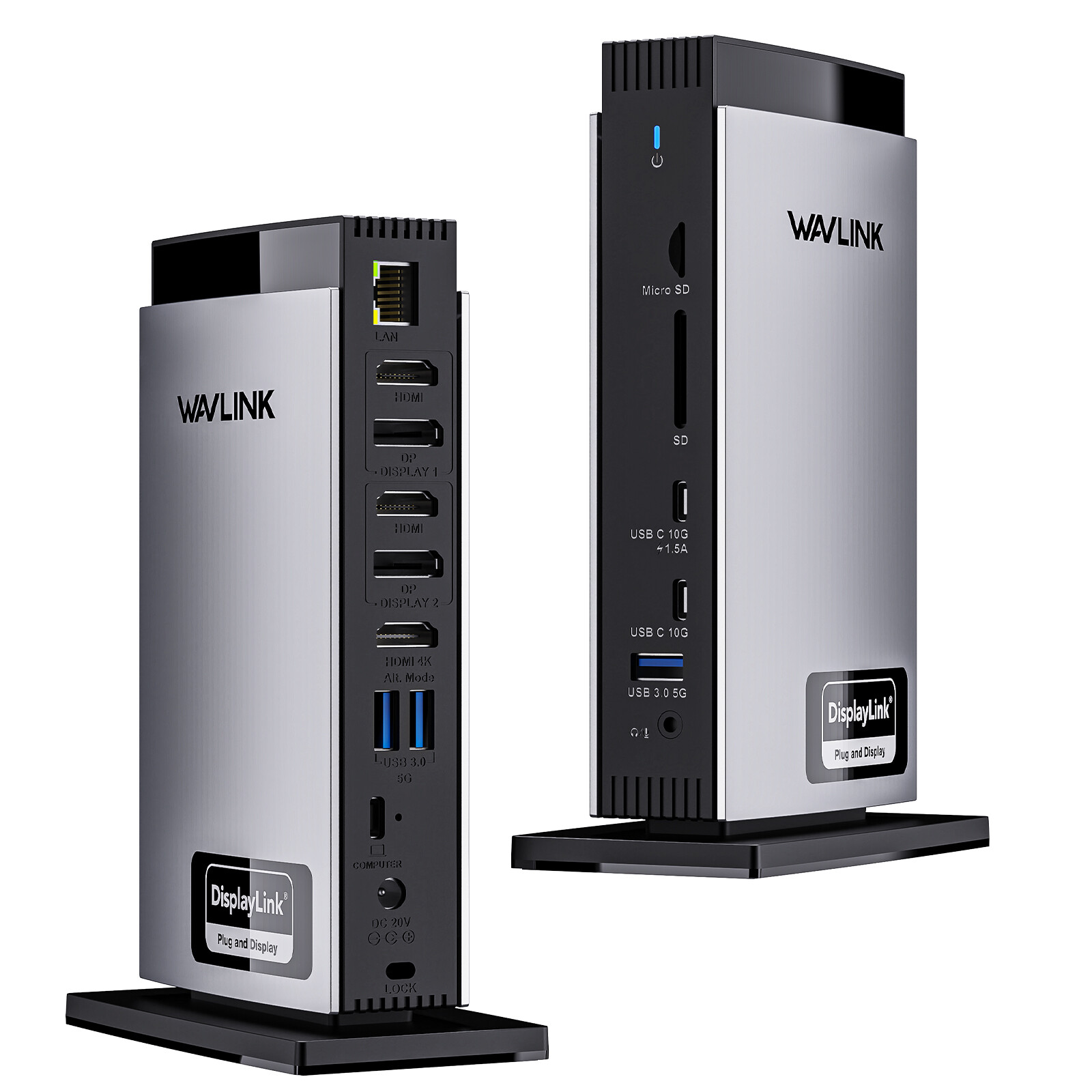 15-in-1 USB-C Docking Station Triple 4K@60Hz 10Gbps Ports Mac/Windows/Android