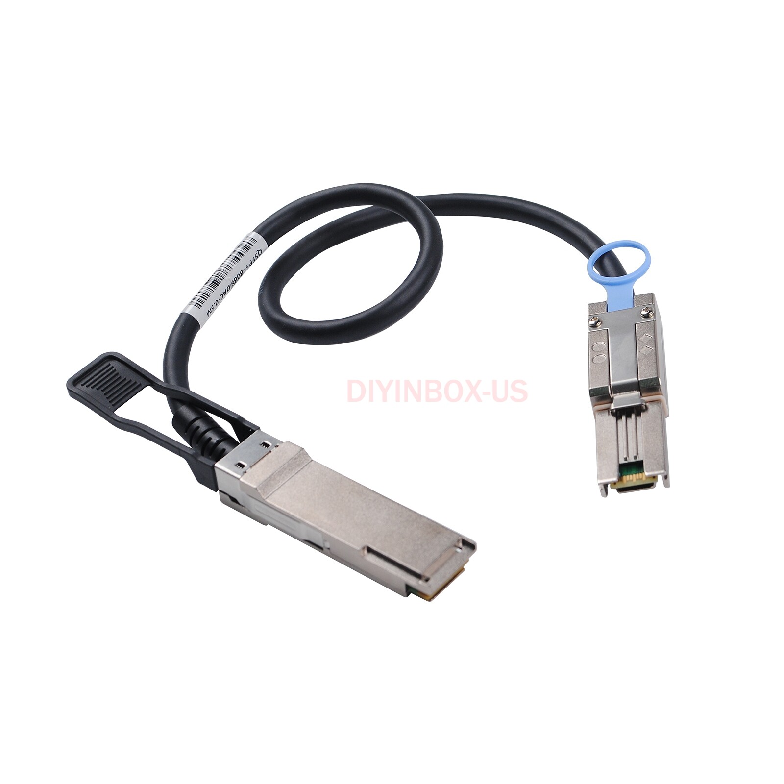 0.5 Meters External SAS Cable QSFP SFF-8436 to SFF-8088 For NetApp DS4243 DS4246