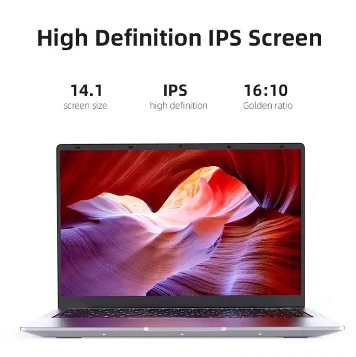 14.1” Ultra Slim Windows 11 Pro Laptop Computer Intel 12GB RAM 1TB 1080P HD