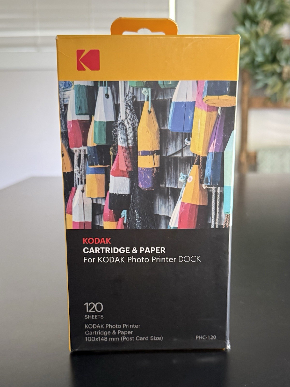 KODAK Cartridge & Paper for Photo Printer DOCK 120 Sheets & 3 Cartridges PHC-120