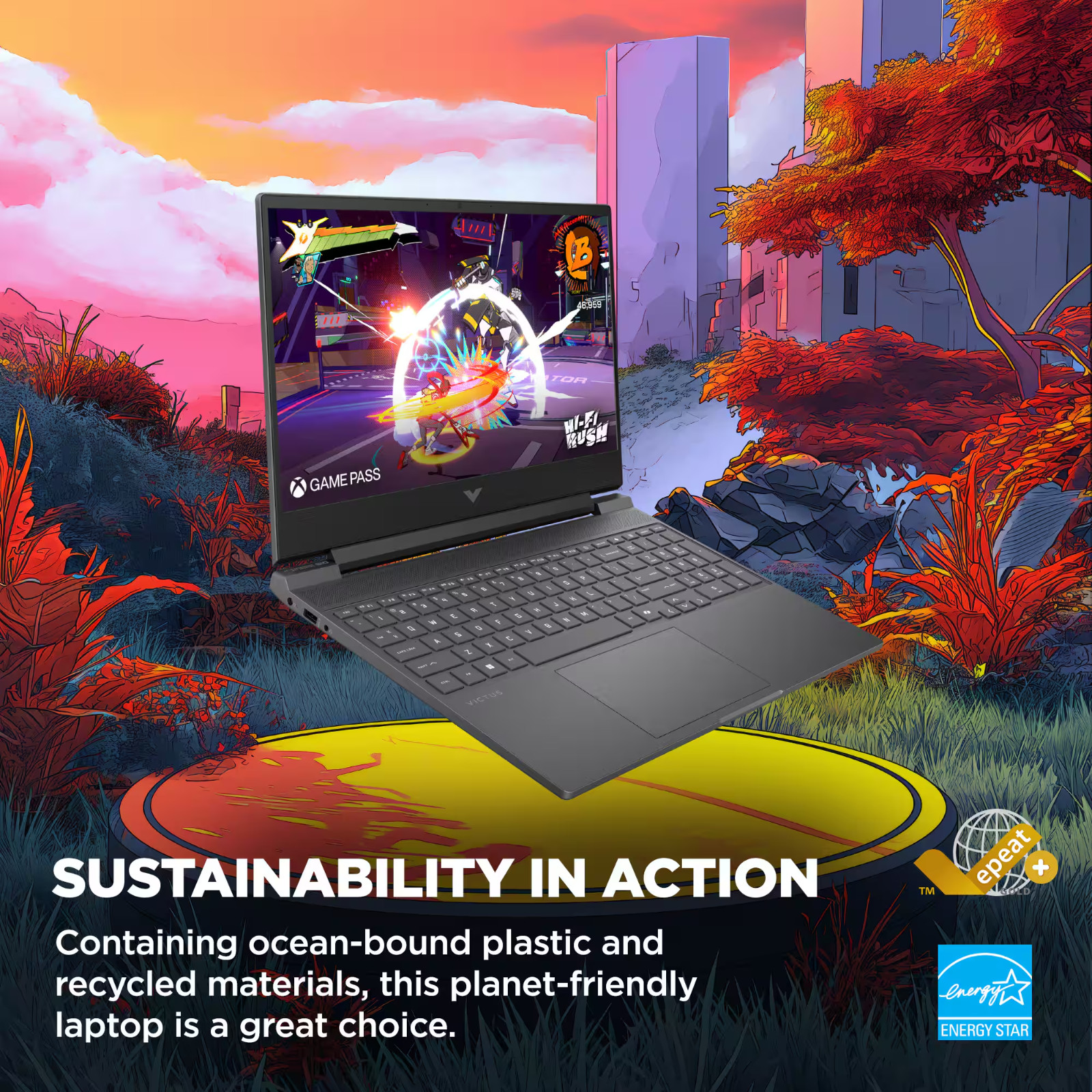 2026 HP Victus Gaming Laptop 15.6″ Ryzen 7 NVIDIA RTX 4050, 16GB RAM & 512GB SSD