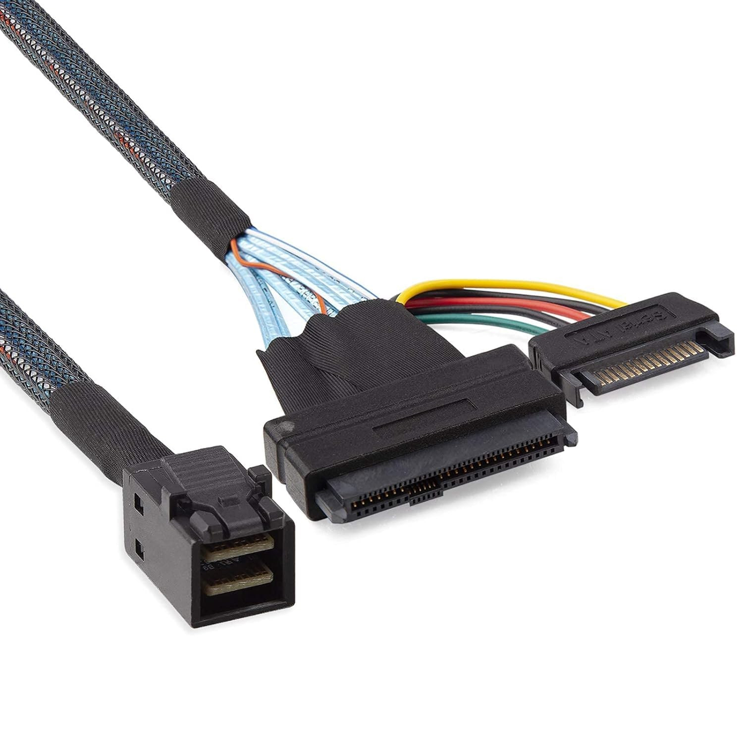 Mini SAS SFF-8643 to U.2 SFF-8639 Cable PCIe 4.0 X4 8643 U.2 1PC