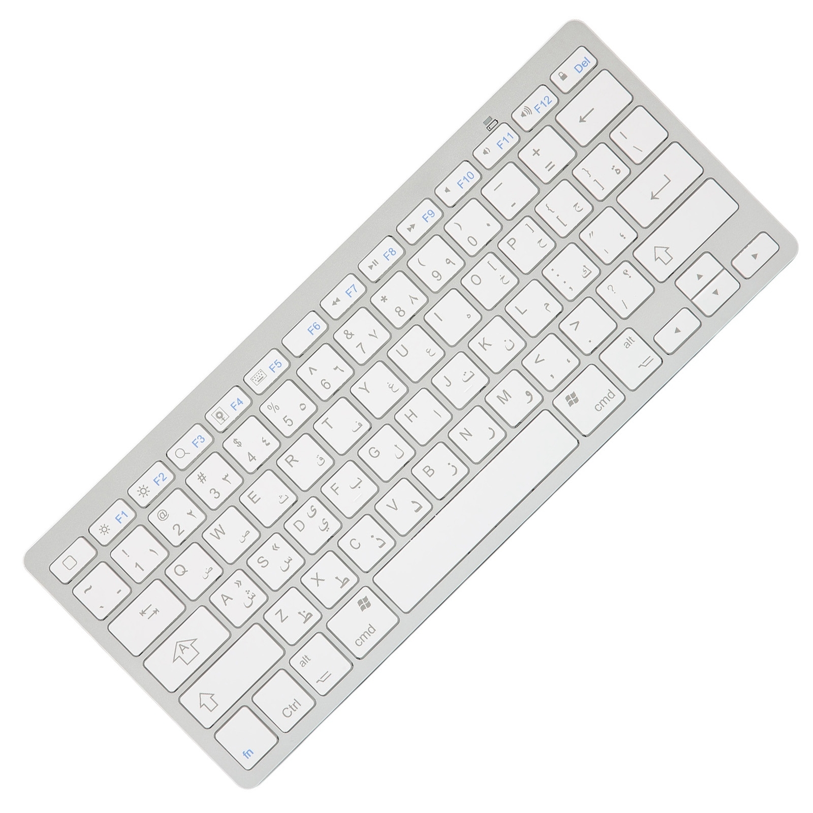Arabic Wireless Keyboard Mini 78 Keys Ultra Thin Portable White Computer Key Fit