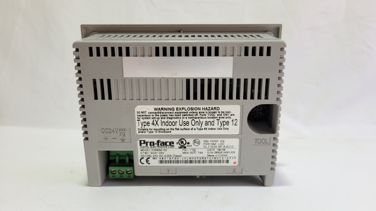 Pro-face 3180053-03 ST401-AG41-24V Touch Screen Panel 24VDC 0.29A