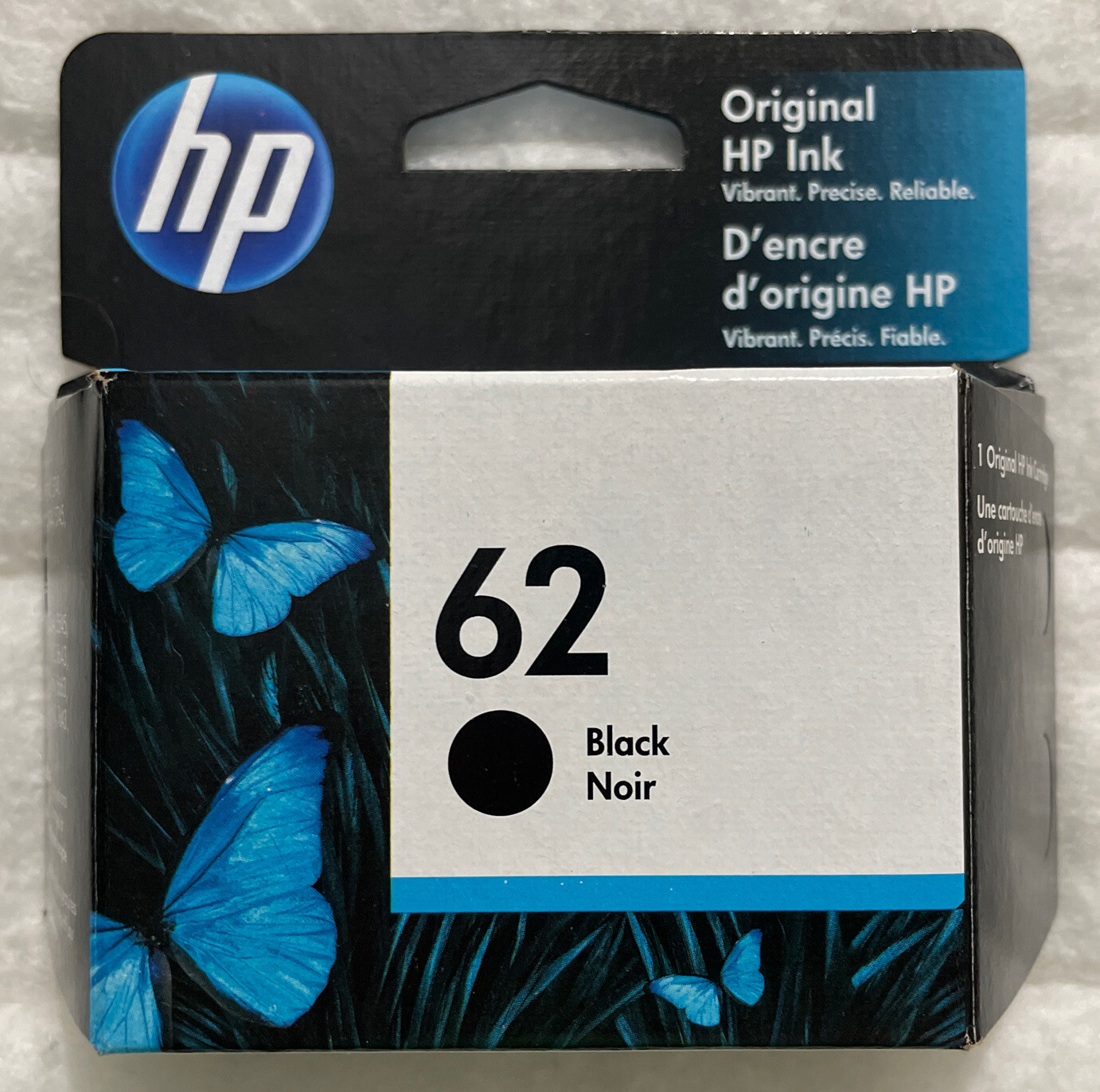 HP 62 Black Tri-Color Ink Cartridges N9H64FN C2P04AN C2P06AN Sealed Retail Box
