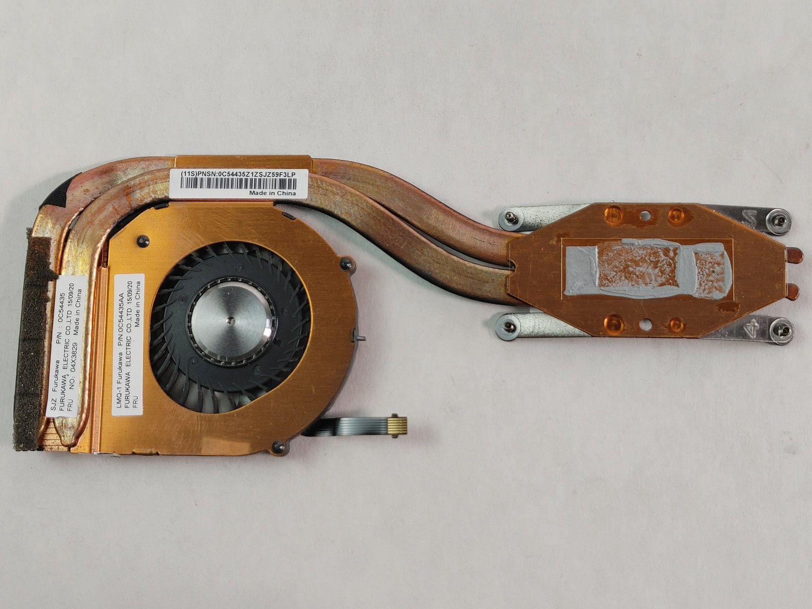 Lenovo 04X3829 None BGA 1168 Heatsink and Fan For ThinkPad X1 Carbon 2nd Gen.