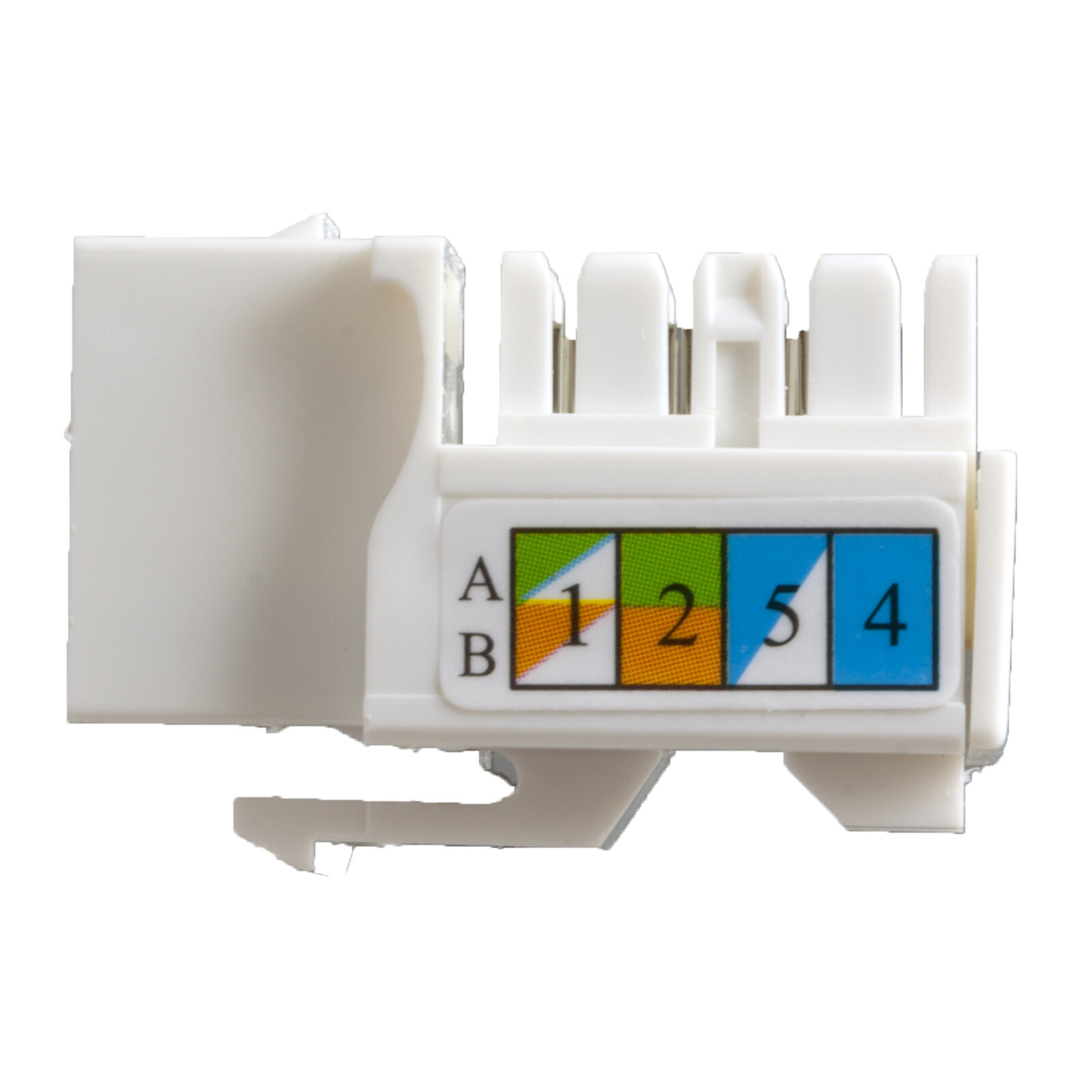 10- RJ45 Cat6 Cat-6 8P8C Keystone Jack WHITE FREE SHIP! TUFF JACKS QUALITY!