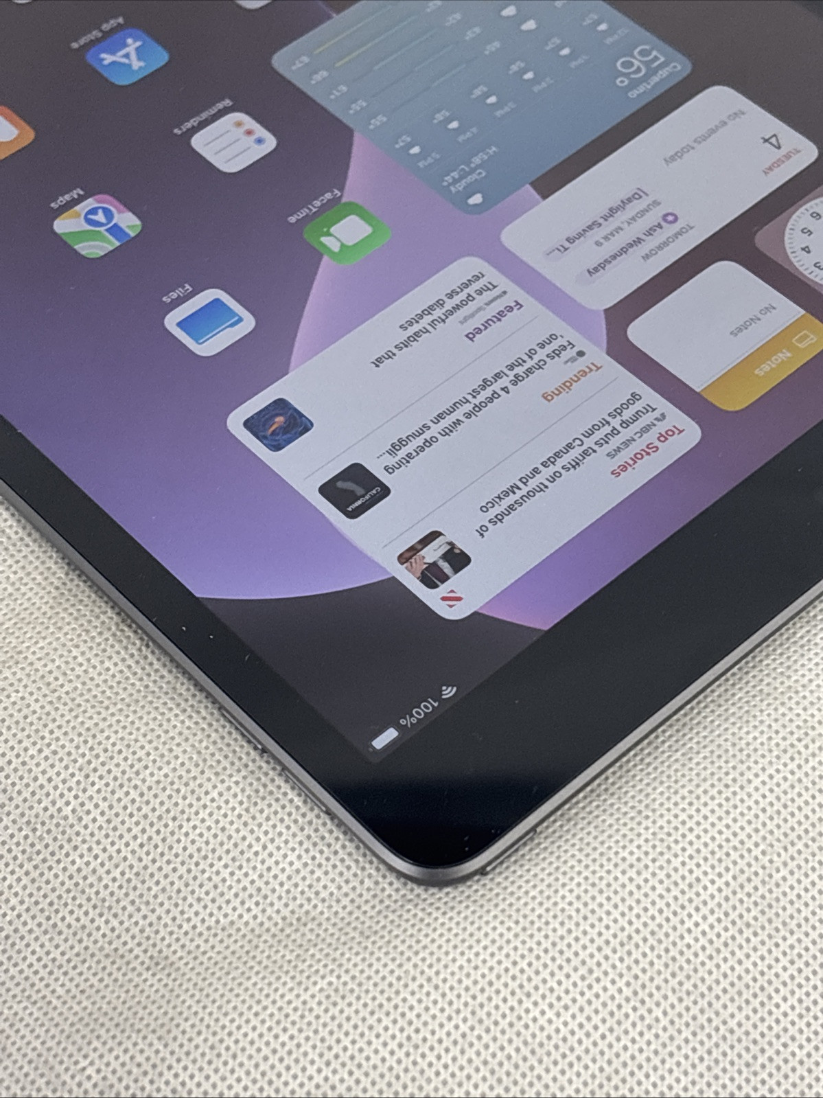 Apple iPad (9th Generation) A2602 256 GB, Wi-Fi, 10.2 in – Space Gray