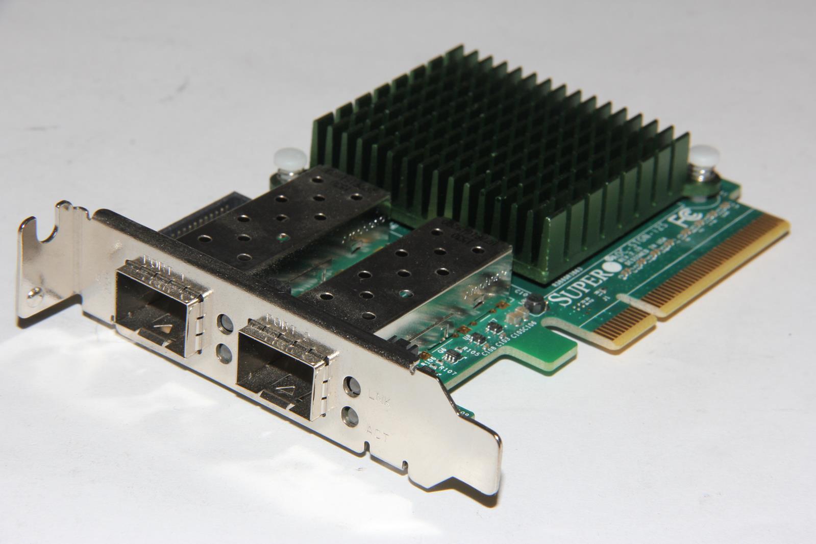 SUPERMICRO AOC-STGN-i2S Rev 2.10 Dual Port 10GbE Gigabit Adapter Low Profile