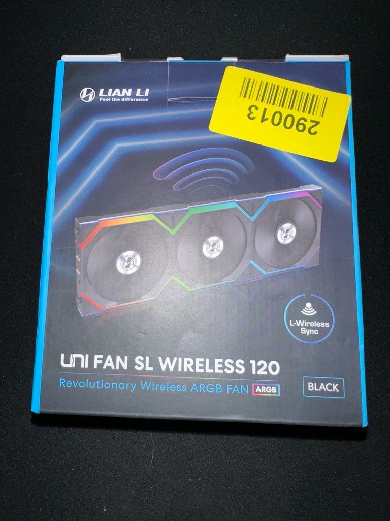 3 Pack Lian Li UNI SL Wireless 120mm Reverse Blade ARBG Fans 12RSL1W3B – Sealed!