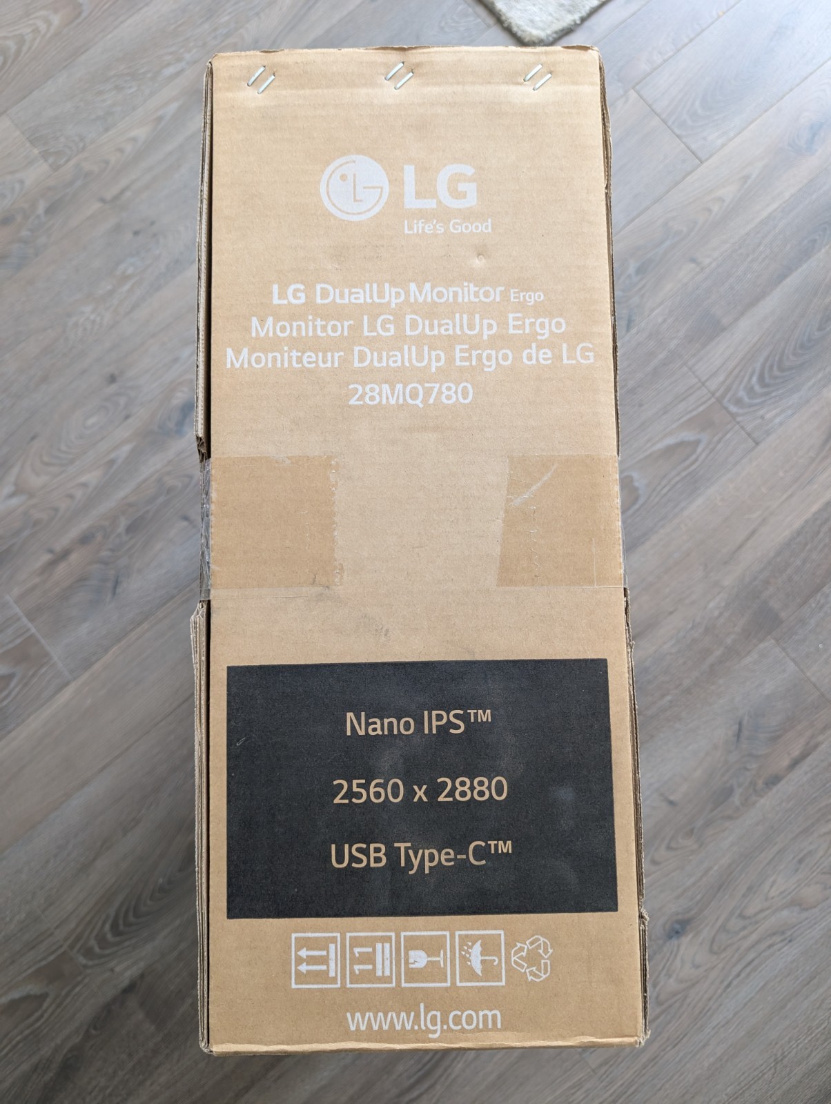 LG DualUp Ergo 28MQ780 28in Nano IPS 2560×2880 USB Type-C Monitor