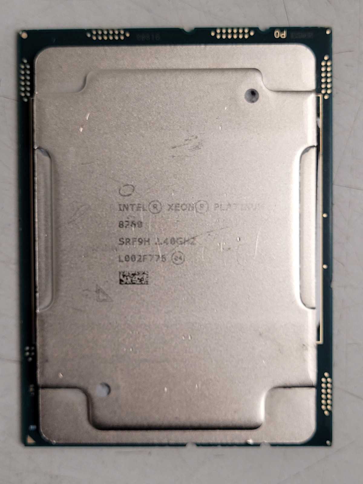 Intel Xeon Platinum 8260 (SRF9H) 24-Core 2.40GHz 35.75MB 165W Processor cpu used
