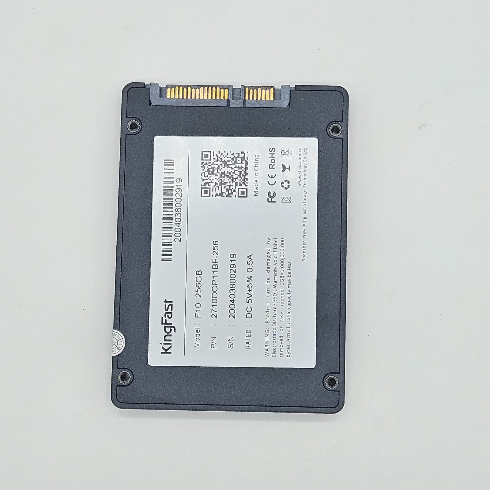 KingFast F10 256GB 2.5″ SATA SSD Internal Solid State Drive – 2710DCP11BF-256