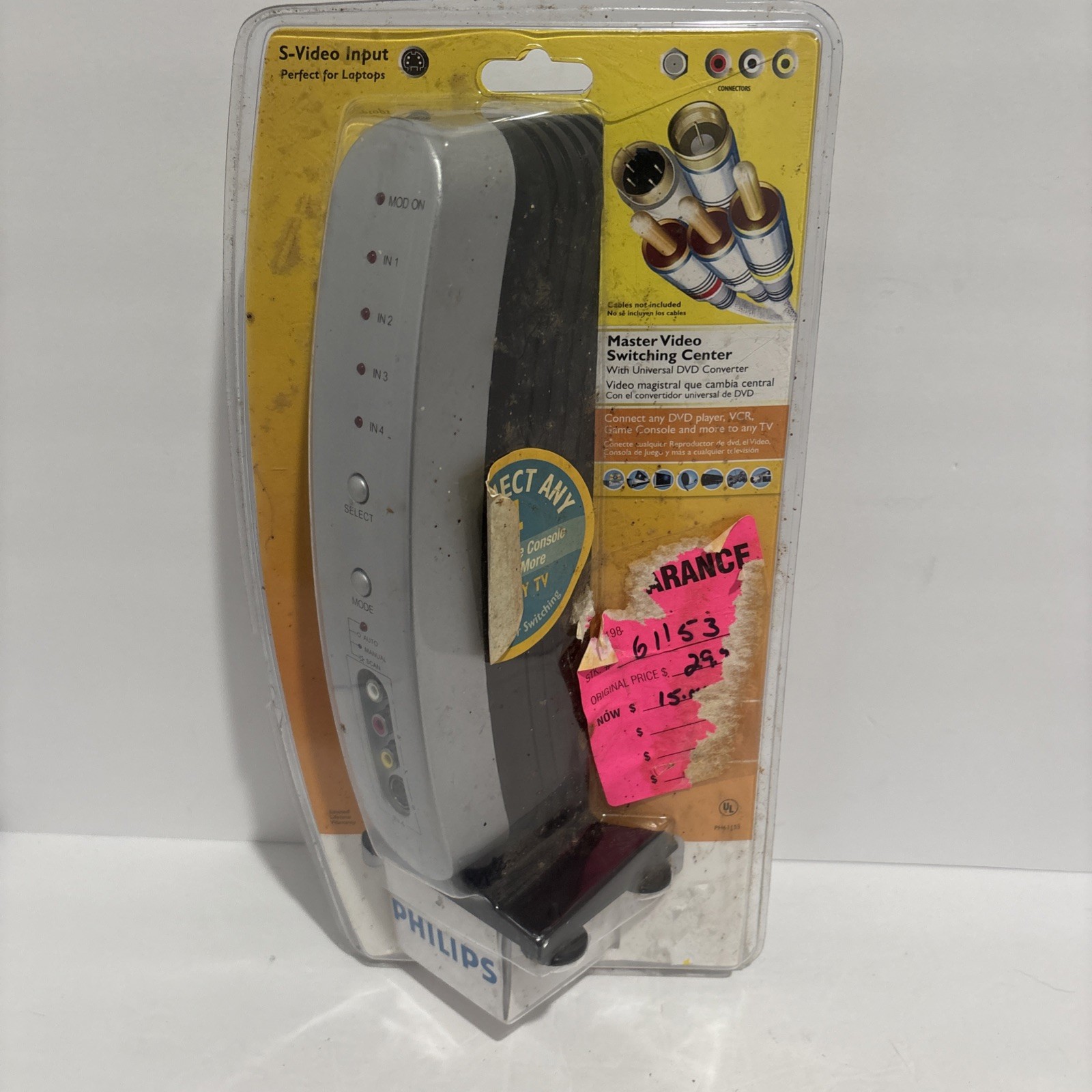 Philips PH61553 Master Video Switching Center Connect 4 Devices AV Selector