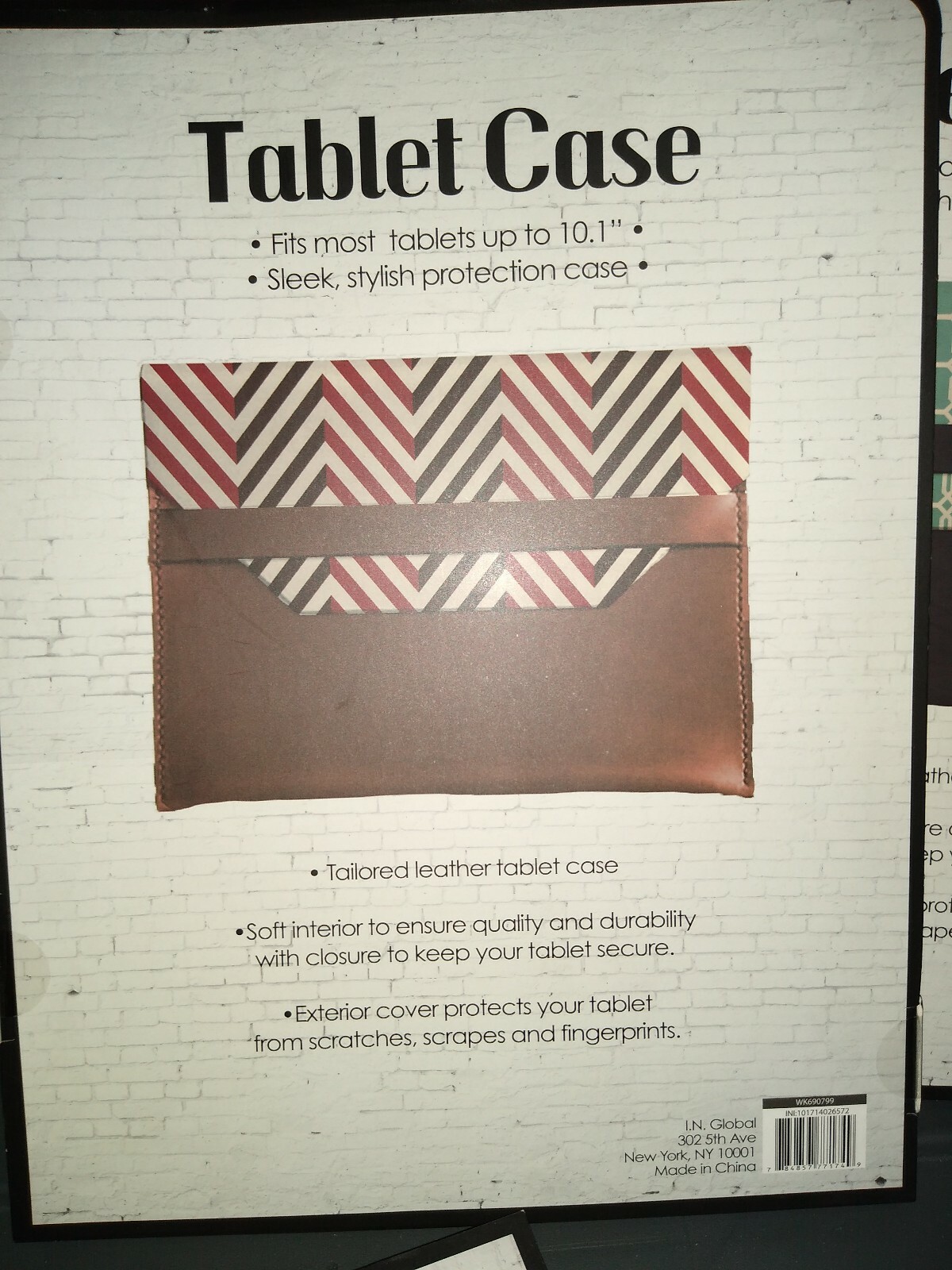 Brand New Tailored Tablet Notebook Leather Sleeve Carry Case Fits up to 10.1″