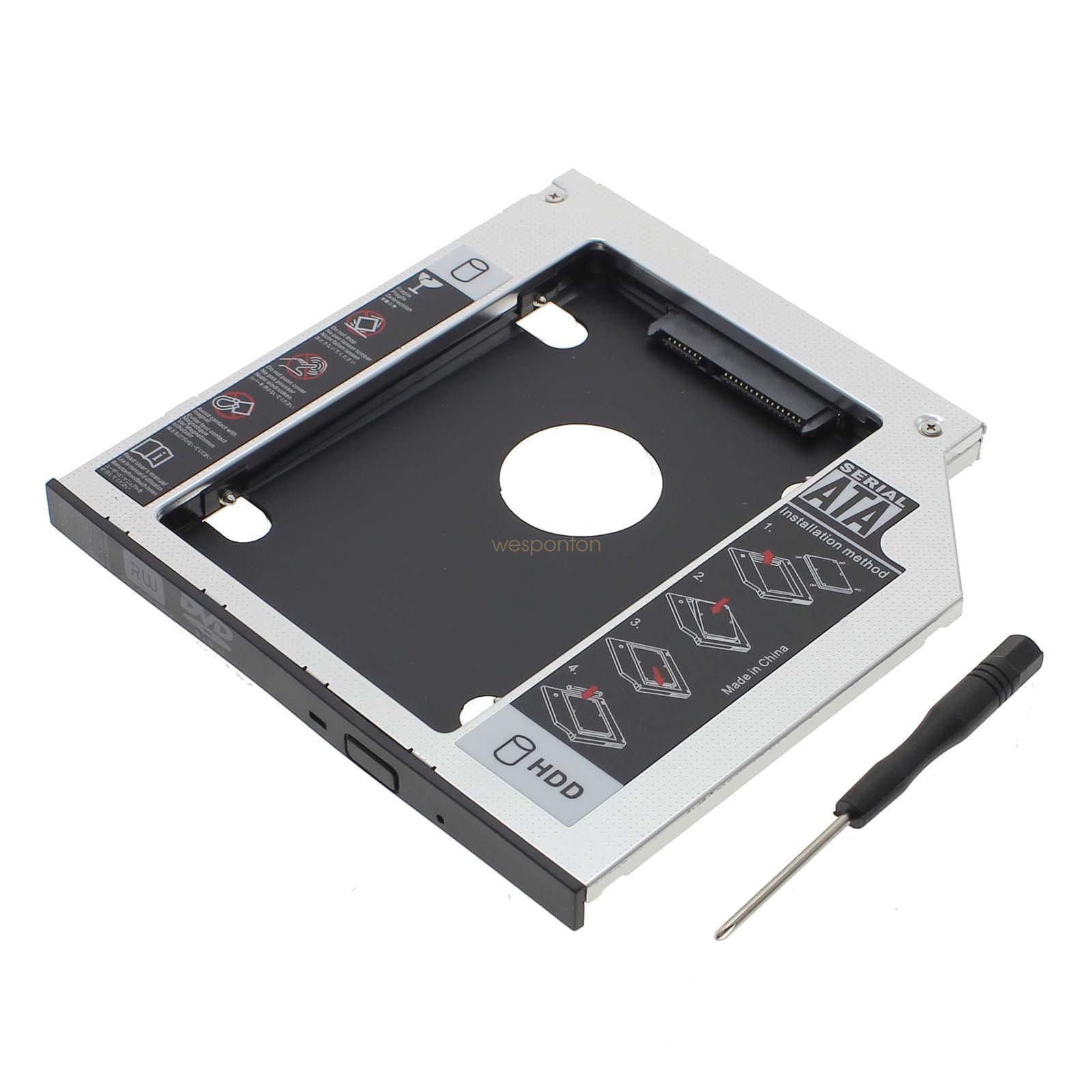 SATA 2nd HDD HD Hard Drive Caddy Case for 9.5mm Universal Laptop 9.5mm caddy