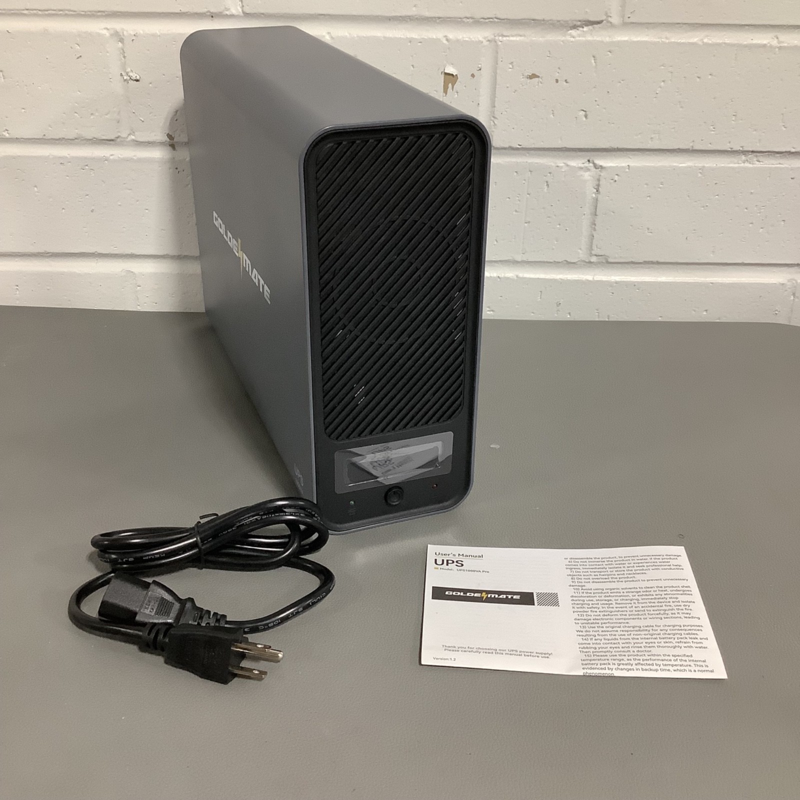 Goldenmate 1000VA Pro/600W Lithium UPS Battery Backup and Surge Protector