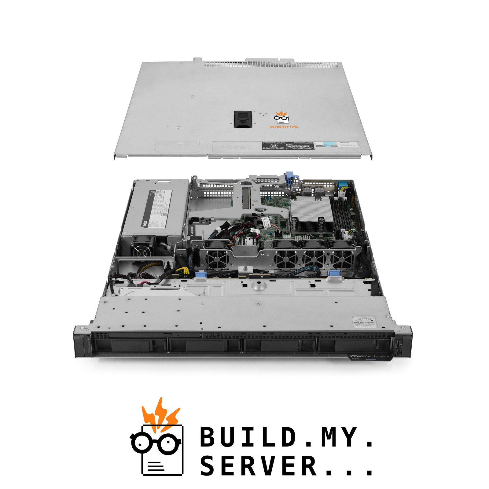 Dell PowerEdge R240 4-Bay LFF Server 4.00Ghz 6-Core 64GB RAM 3.8TB SSDs