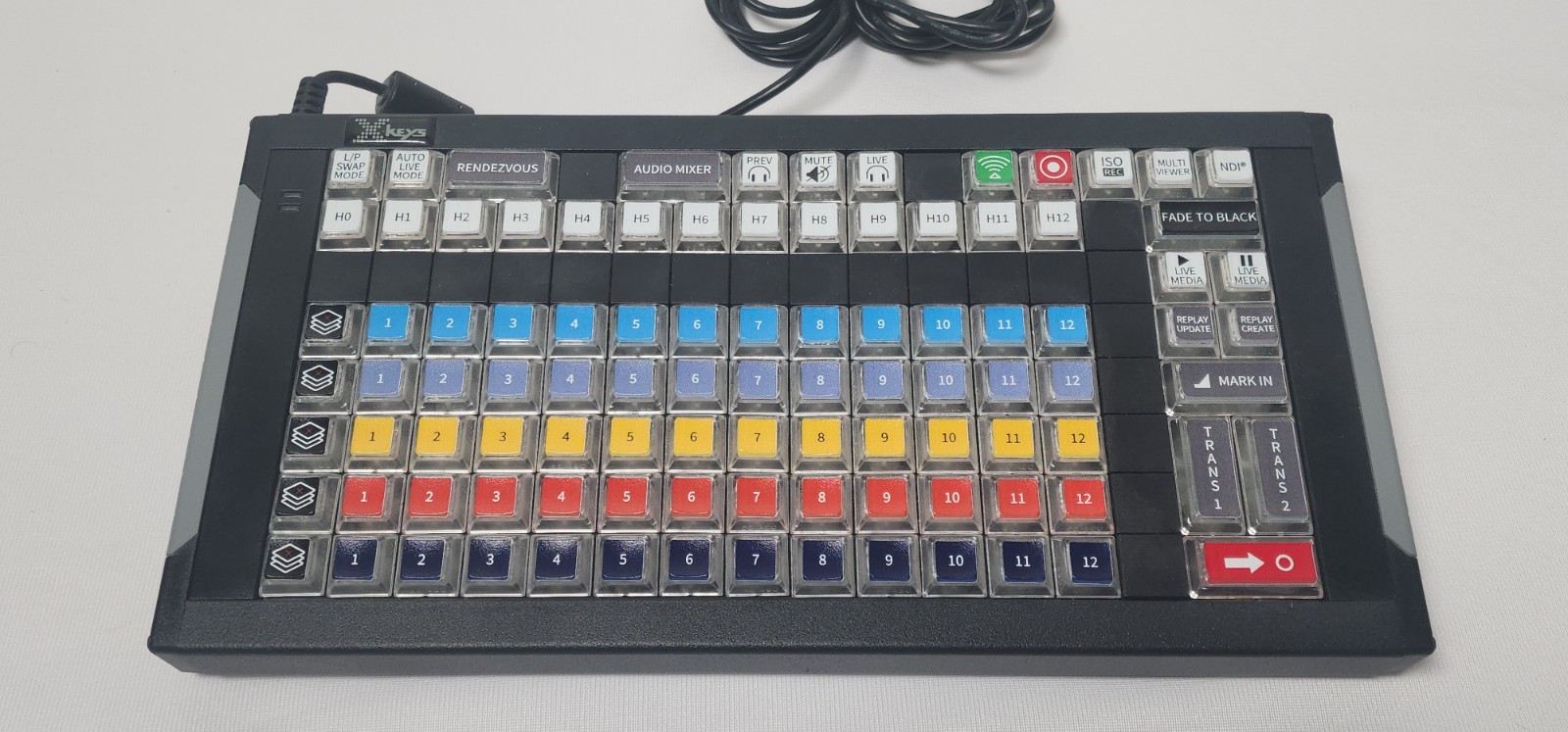 X-Keys 128-Key Programmable Keyboard | XKE-128 | Tested & Working