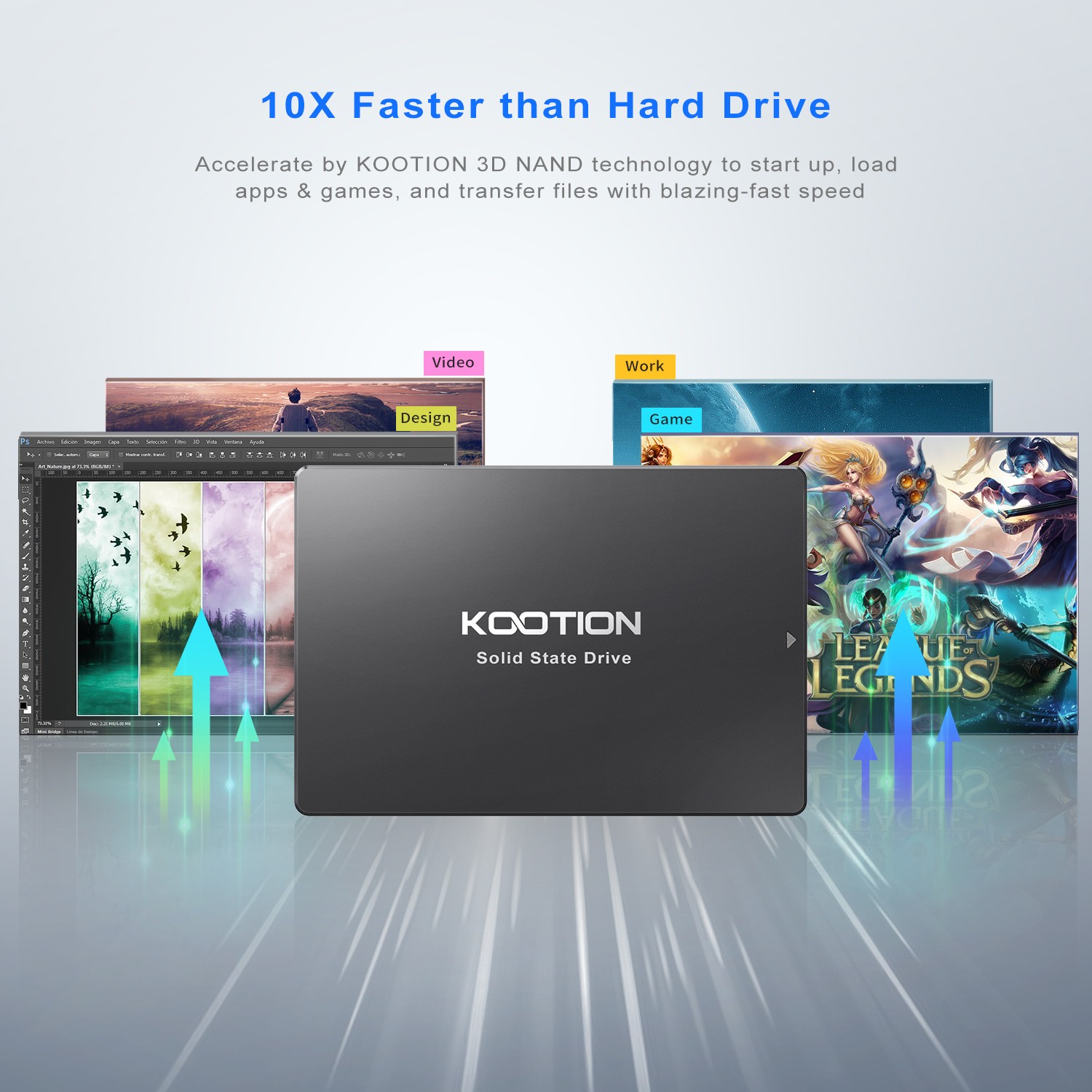 SATA III SSD 2.5″ 64GB 128GB 256GB 512GB Internal Solid State Drive Lot