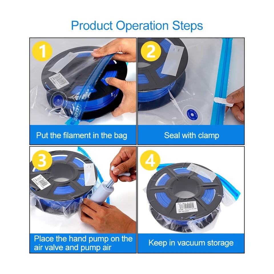 3D Printer Filament Vacuum Storage Bag Dust Proof Humidity Resistant Keeping Dry