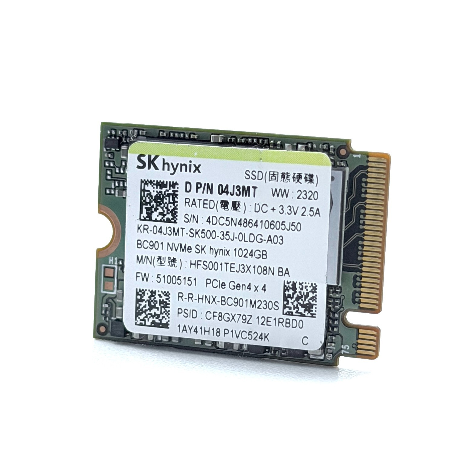 1TB 2230 M.2 NVMe PCIe SSD Solid State drives major brands