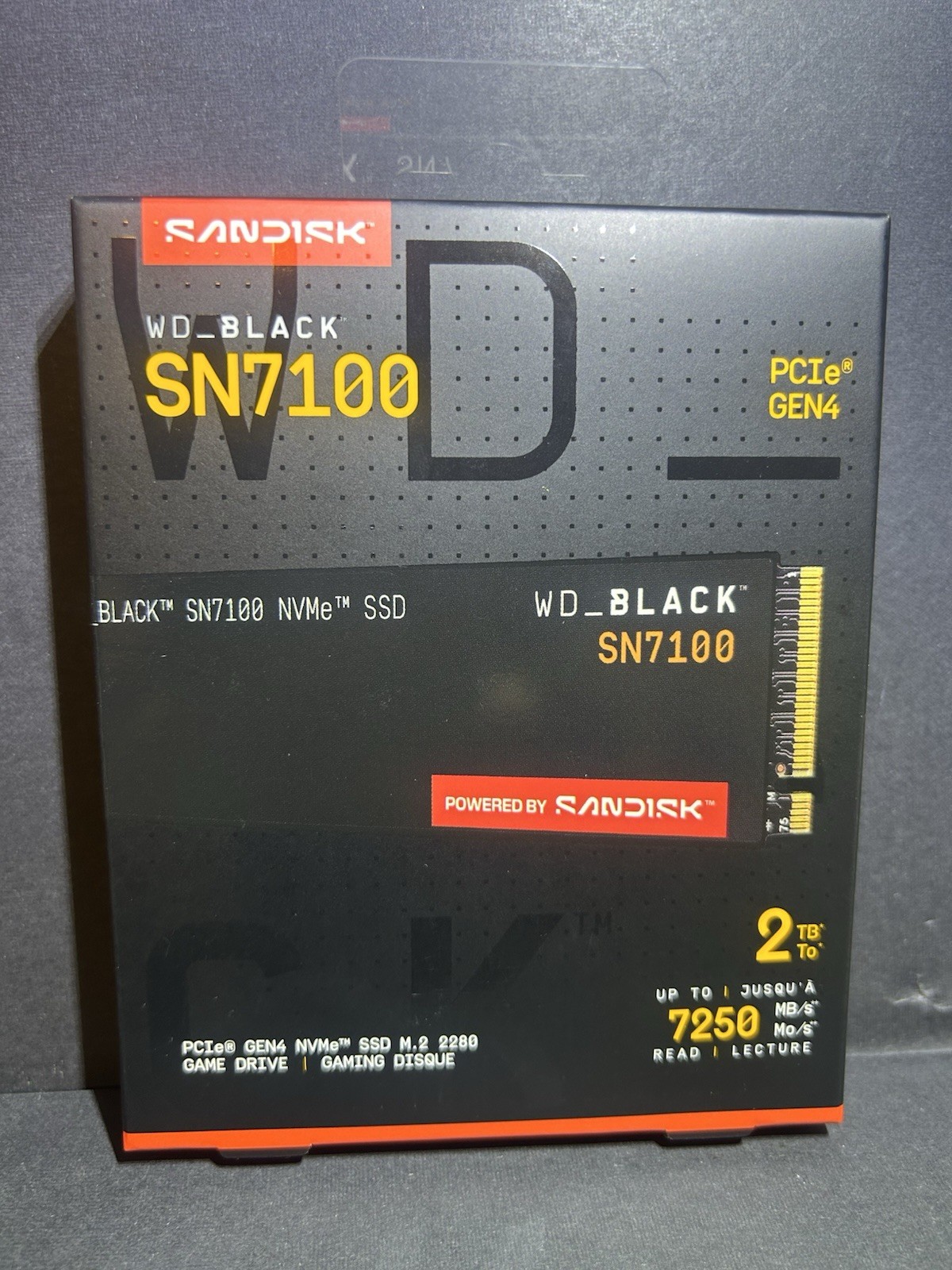 WD BLACK SN7100 2TB NVMe Gen4 PCIe M.2 2280 Internal Gaming SSD