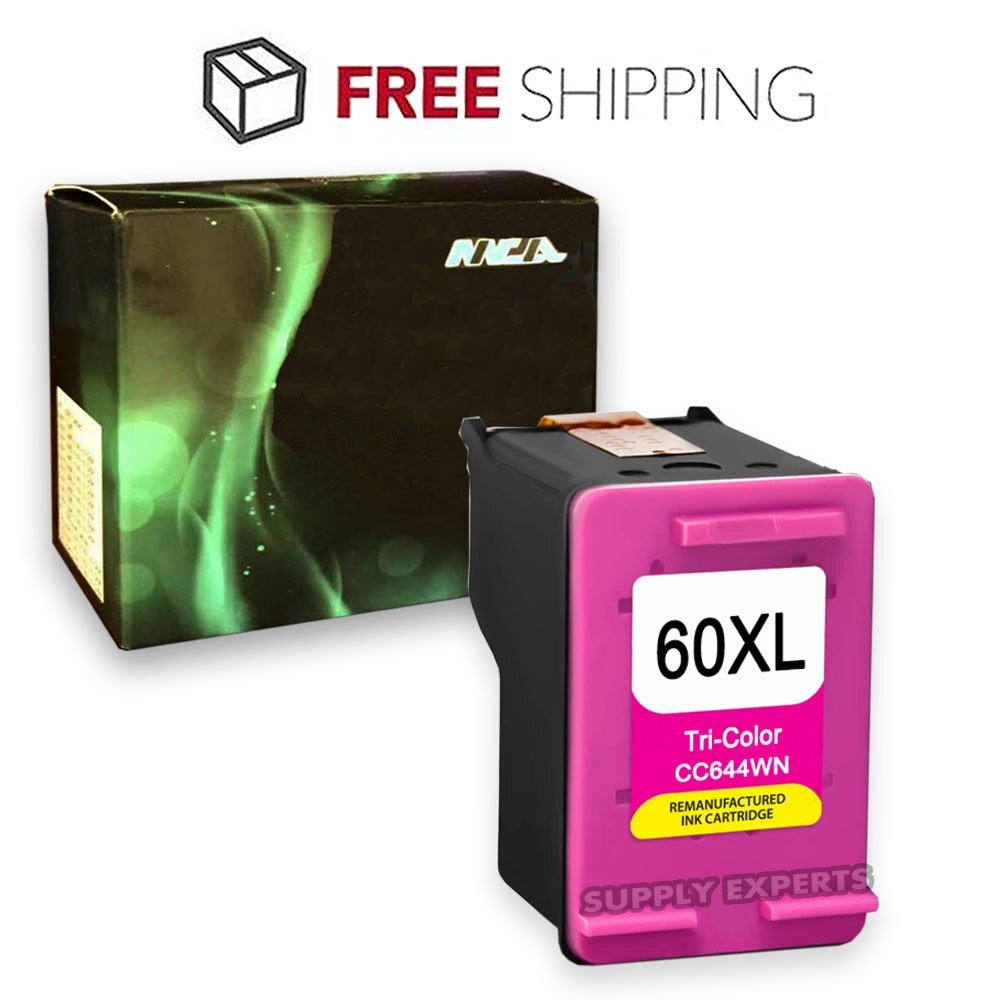 1x Color HP60XL Ink Cartridge For HP Photosmart C4780 C4680 C4700 D110a F4440