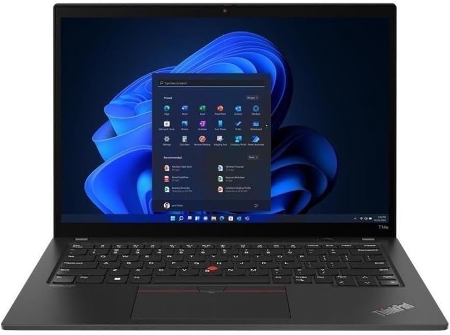Lenovo Thinkpad T14s Gen 3 i7-1265U 1.81GHZ 14″ 256GB SSD 16GB -Good Refurbished