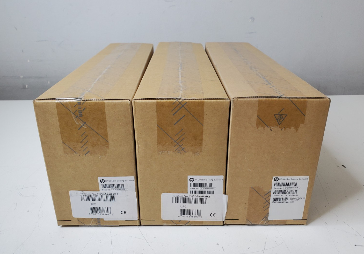 Lot of 3 New/Sealed HP UltraSlim Docking Station (1x)D9Y32UT / (2X)D9Y32AA