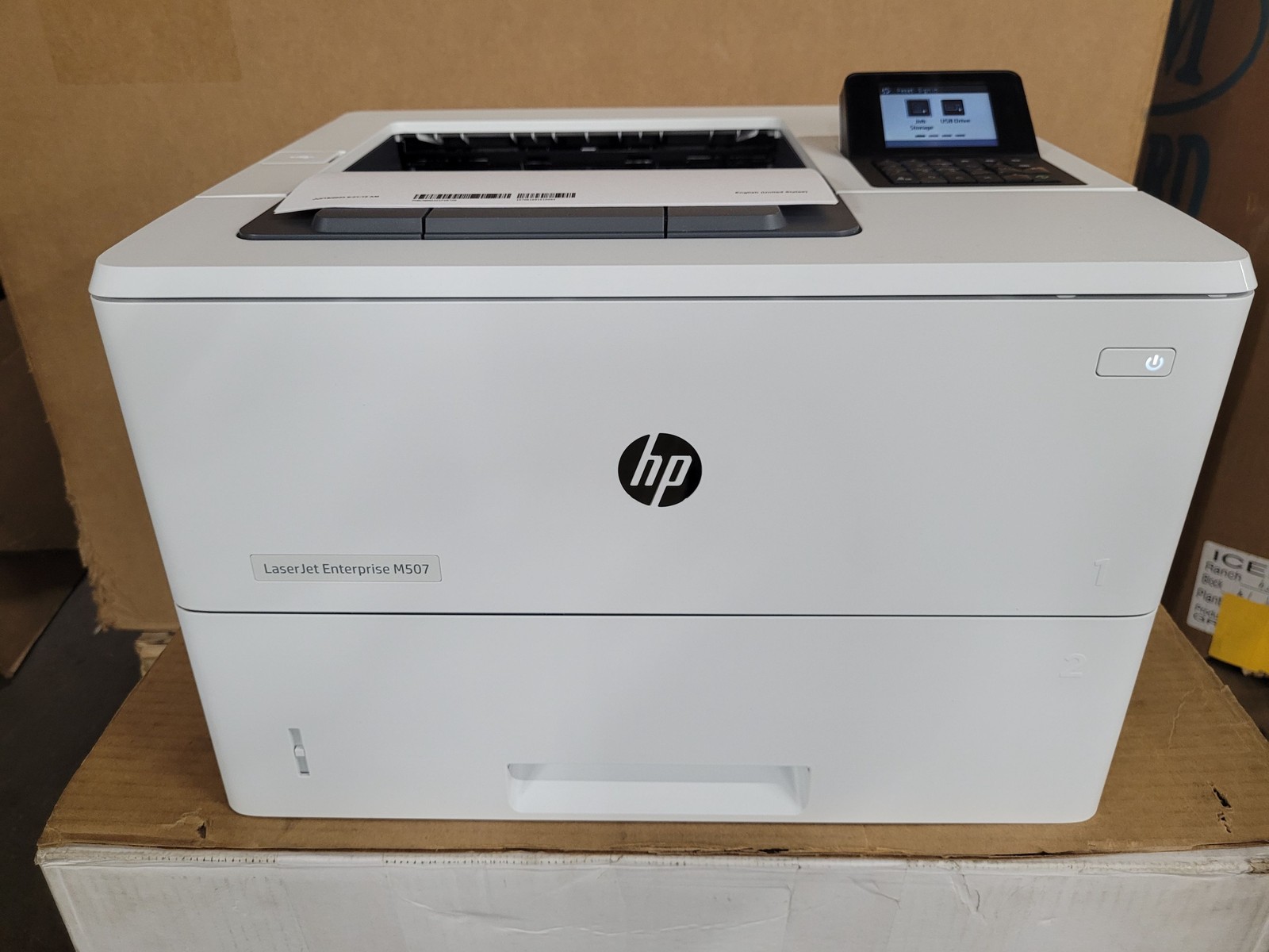 HP LASERJET ENTERPRISE M507DN PRINTER EXPERTLY SERVICED 60 DAYS WRNTY NO TONER