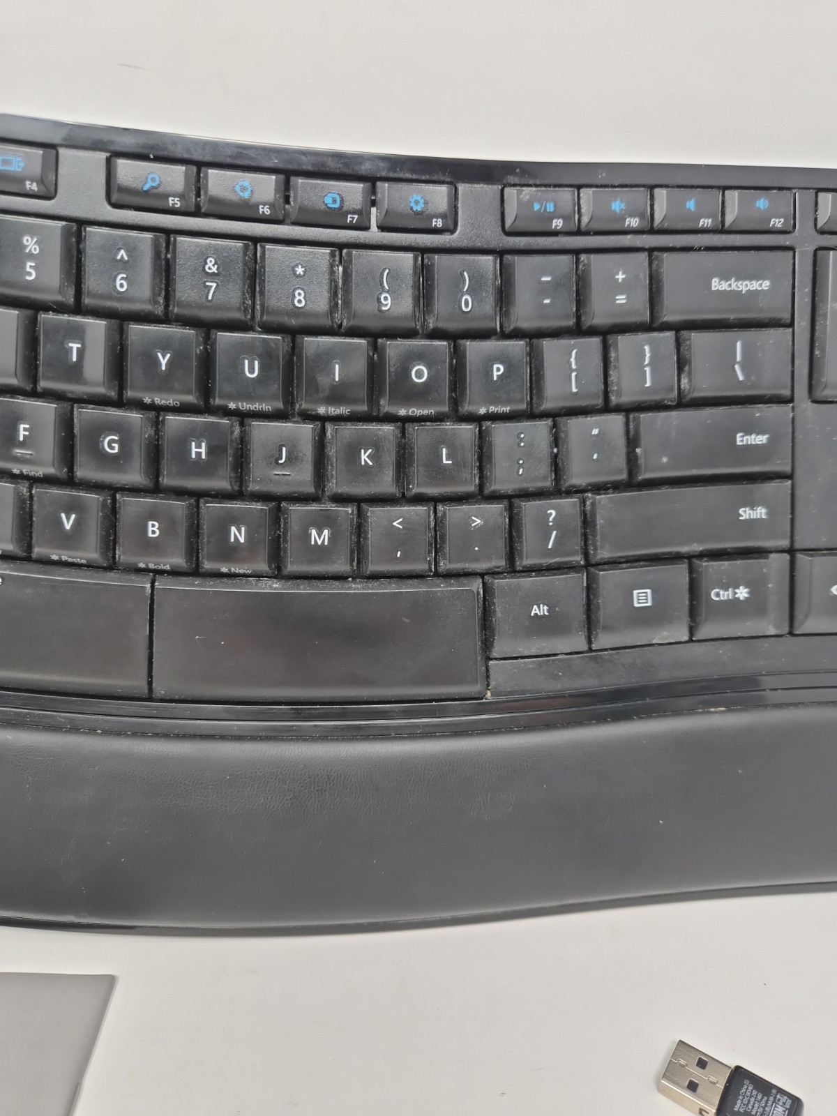 Microsoft Sculpt Comfort Wireless Keyboard + Mouse w/ USB Dongle Tested Working