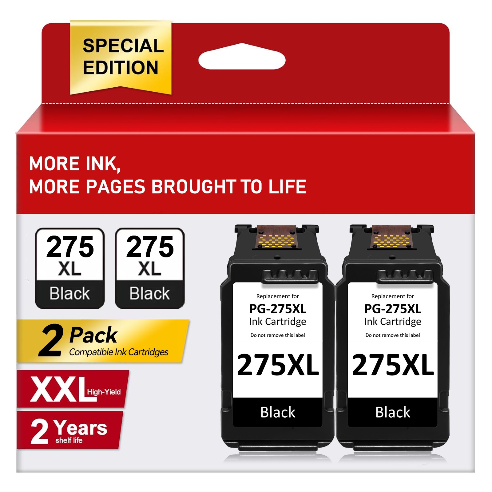 PG-275XL CL-276XL Ink for Canon 275 276 XL Pixma TS3722 TS3522 TR4722 TR4720 Ink
