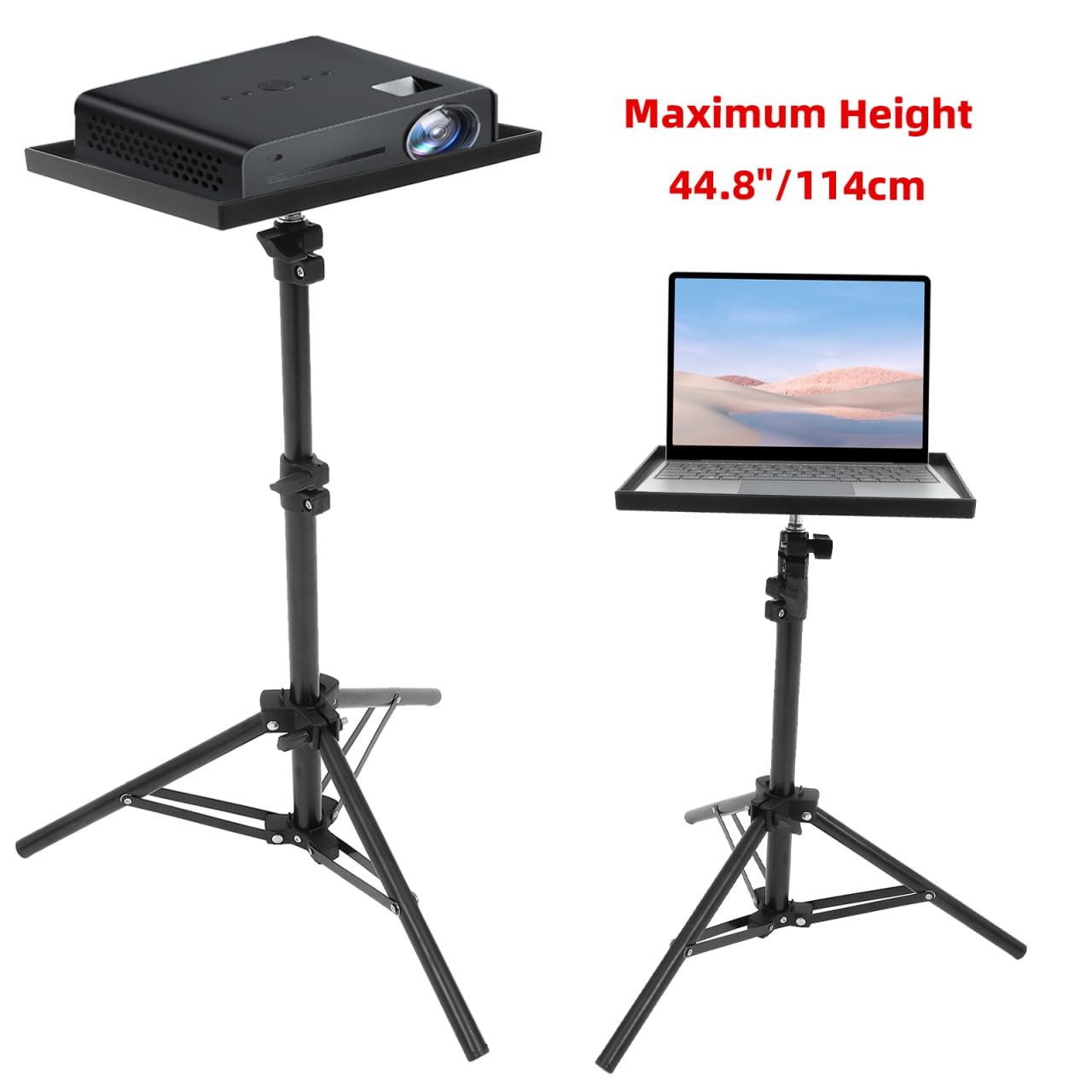 Adjustable Tabletop Floor Laptop Projector Tripod Stand For Home Office Stage