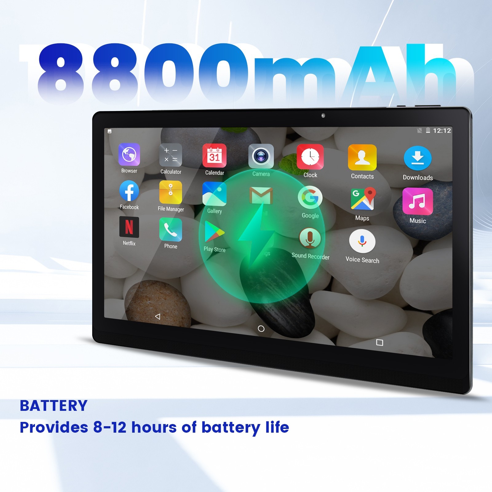 10 In Android 11 HD Game Tablet Computer PC GPS Wifi Dual Camera Deca core 256G