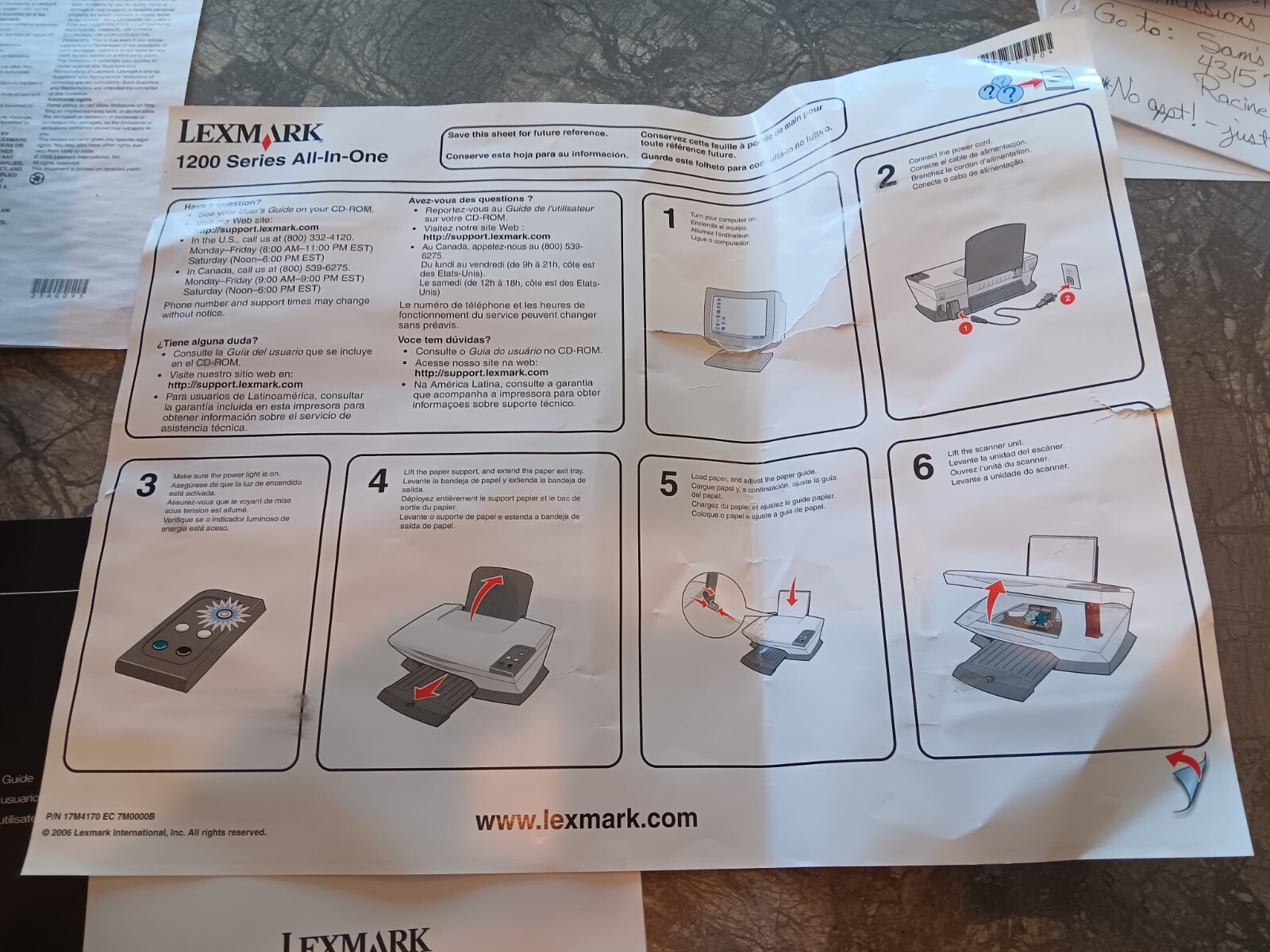 Lexmark X1240 All-In-One Inkjet Printer- Simple & Easy To Use- Brand New