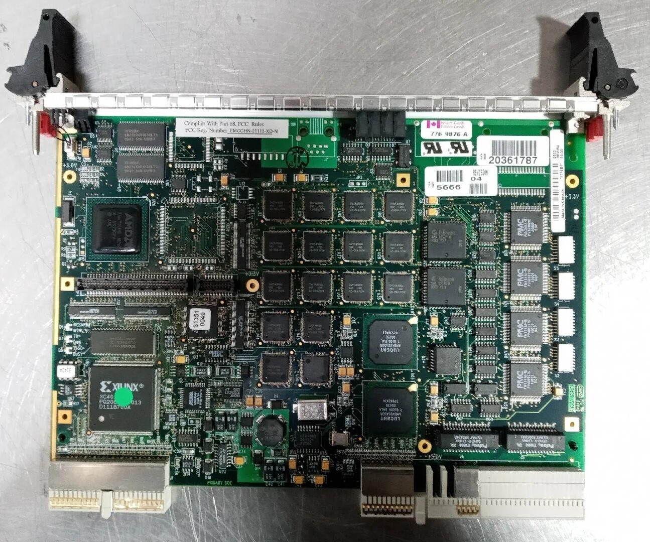 Natural Microsystems (NMS) 5666 CPCI AG4000C 4-T1 Single Slot 96 Ports Module