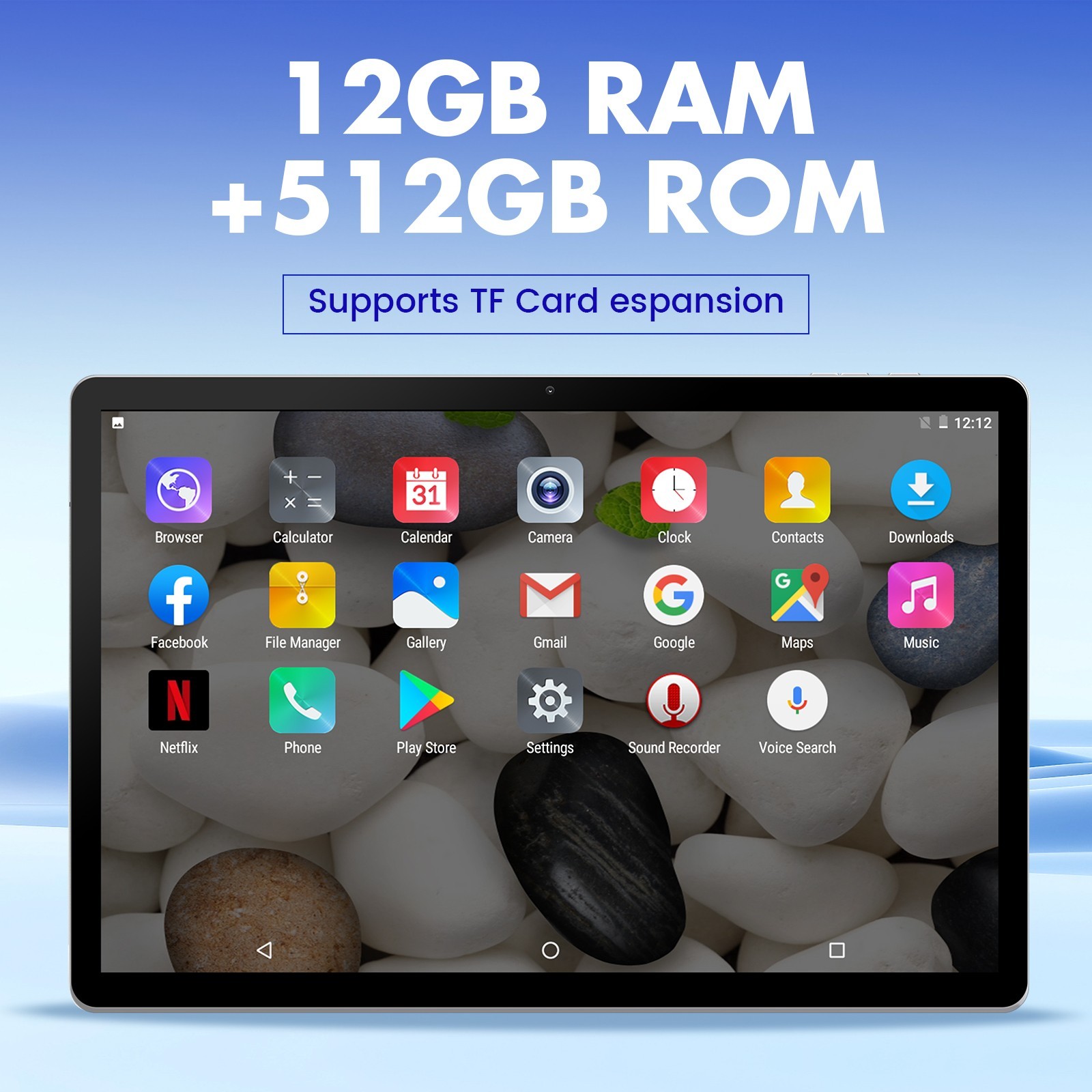 7in Kids Tablet PC Android 10 Octa-Core Dual Cameras WiFi Bundle Case 64GB Orang