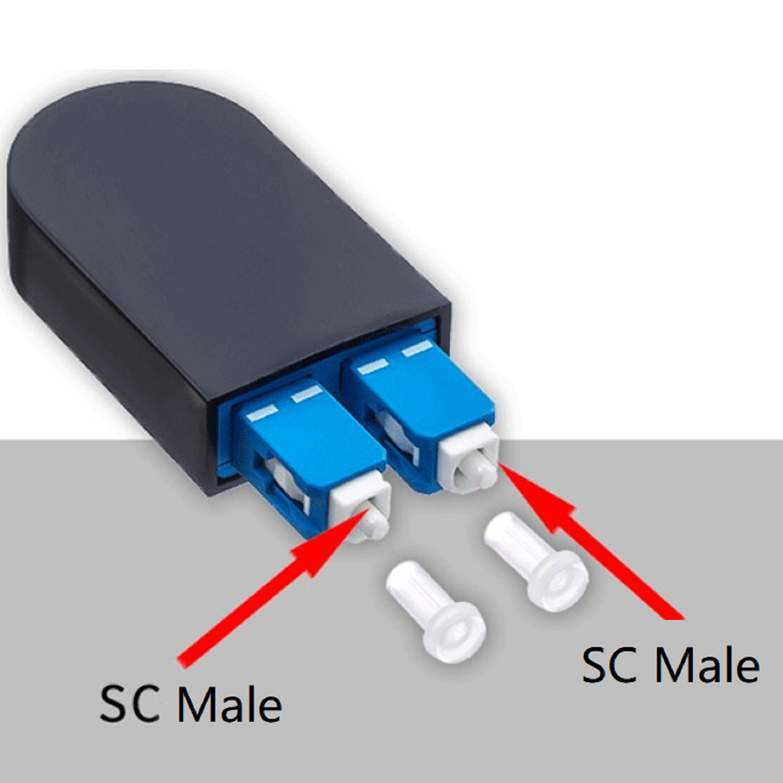 SC/UPC 9/125 Single Mode Loopback Fiber Optic Tester Optical Adapter Connector