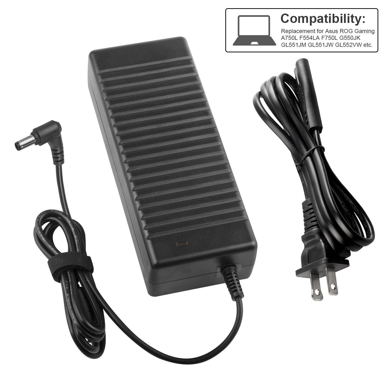 Laptop Charger Adapter For Asus ROG GL552VW GL752VW GL702VM G751 G75VW G73JH F
