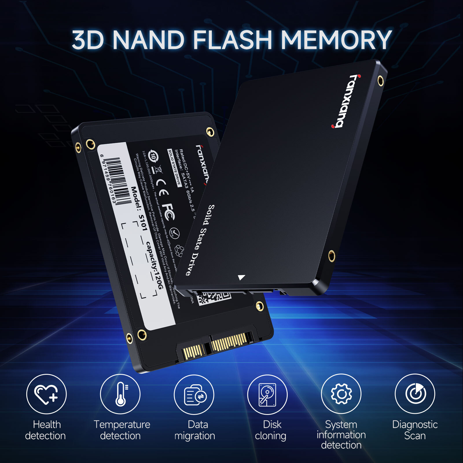 SSD 512GB 2.5″ SATA III Internal Solid State Drive Hard Disk For Laptop PC MAC