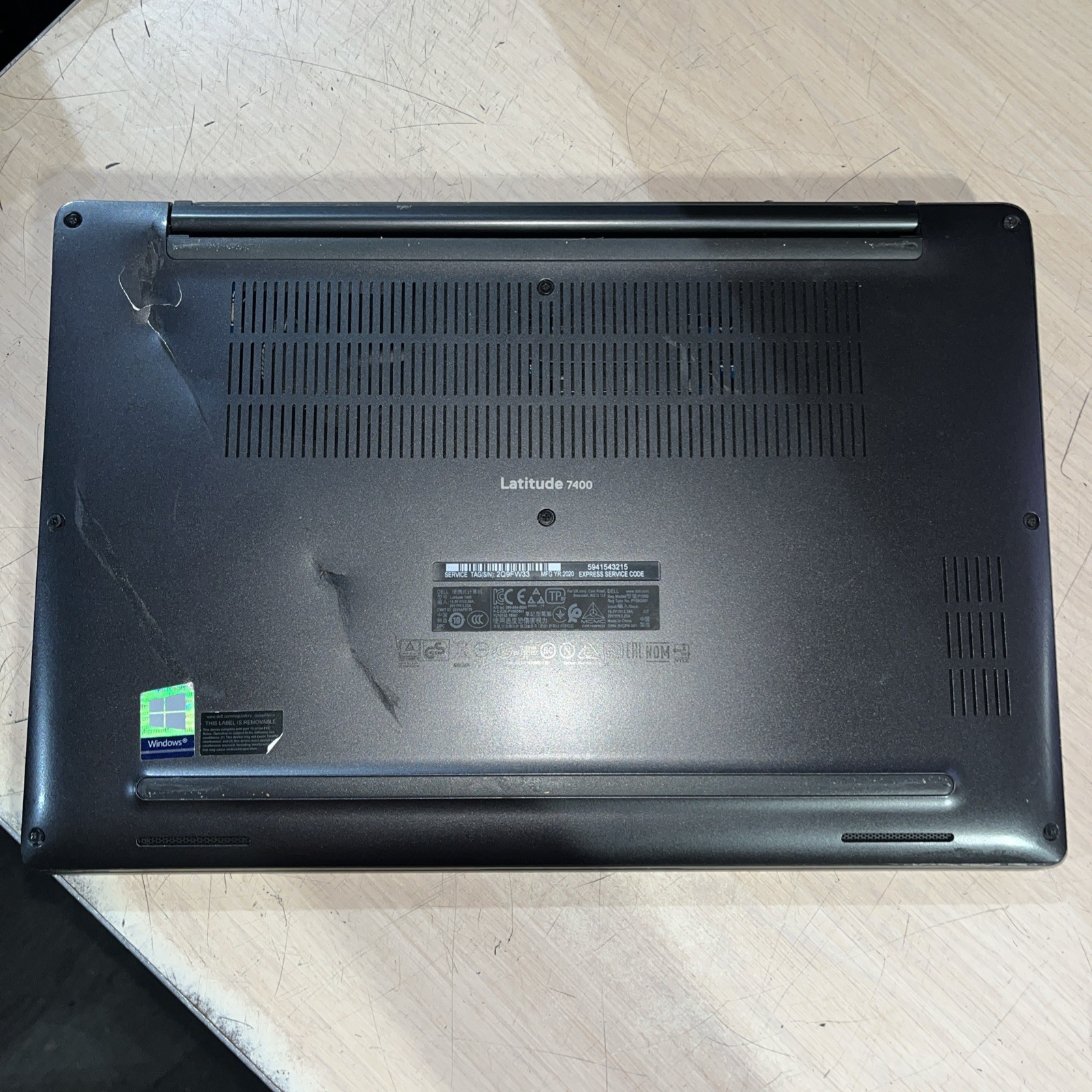 DELL LATITUDE 7400 INTEL CORE I7-8665U 1.90GHZ 8GB RAM NO HD “