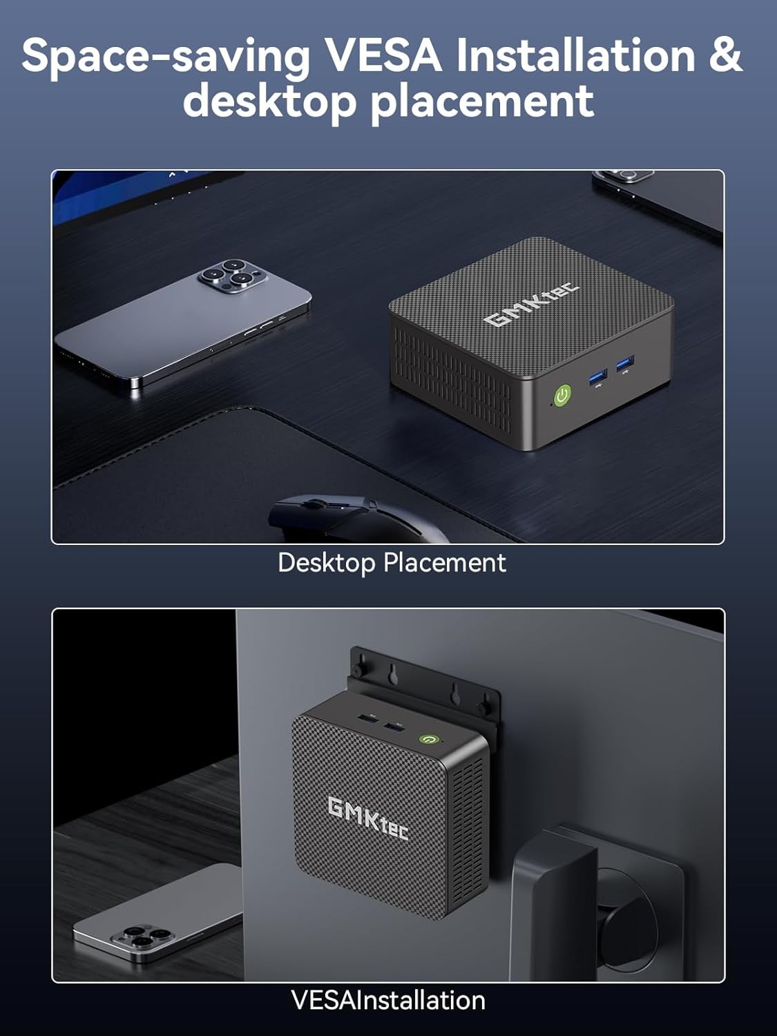 GMKtec G3 Plus Mini PC Intel Twin Lake N150 16GB DDR4 512GB M.2 SSD Win 11 Pro
