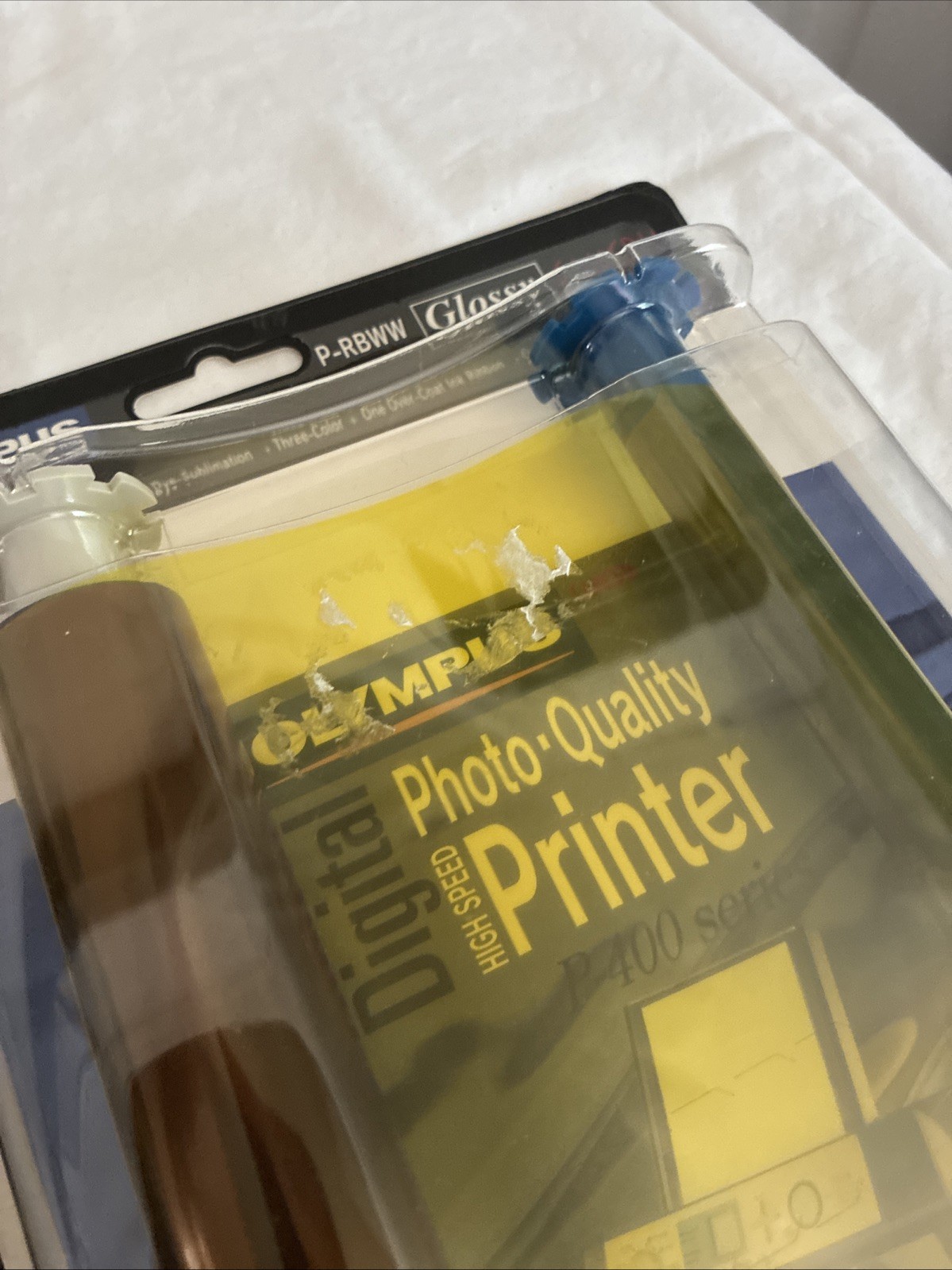 (2) Olympus P-400 Series Ribbon Kit P-RBWW Glossy Photo Print 50 Sheets