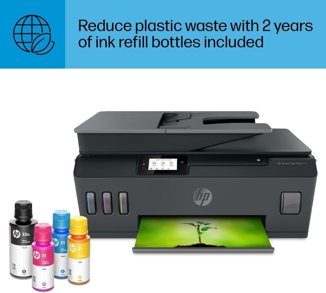 Smart Tank Plus 570 Wireless All-in-One Ink Tank Printer with up to 2 Years of I