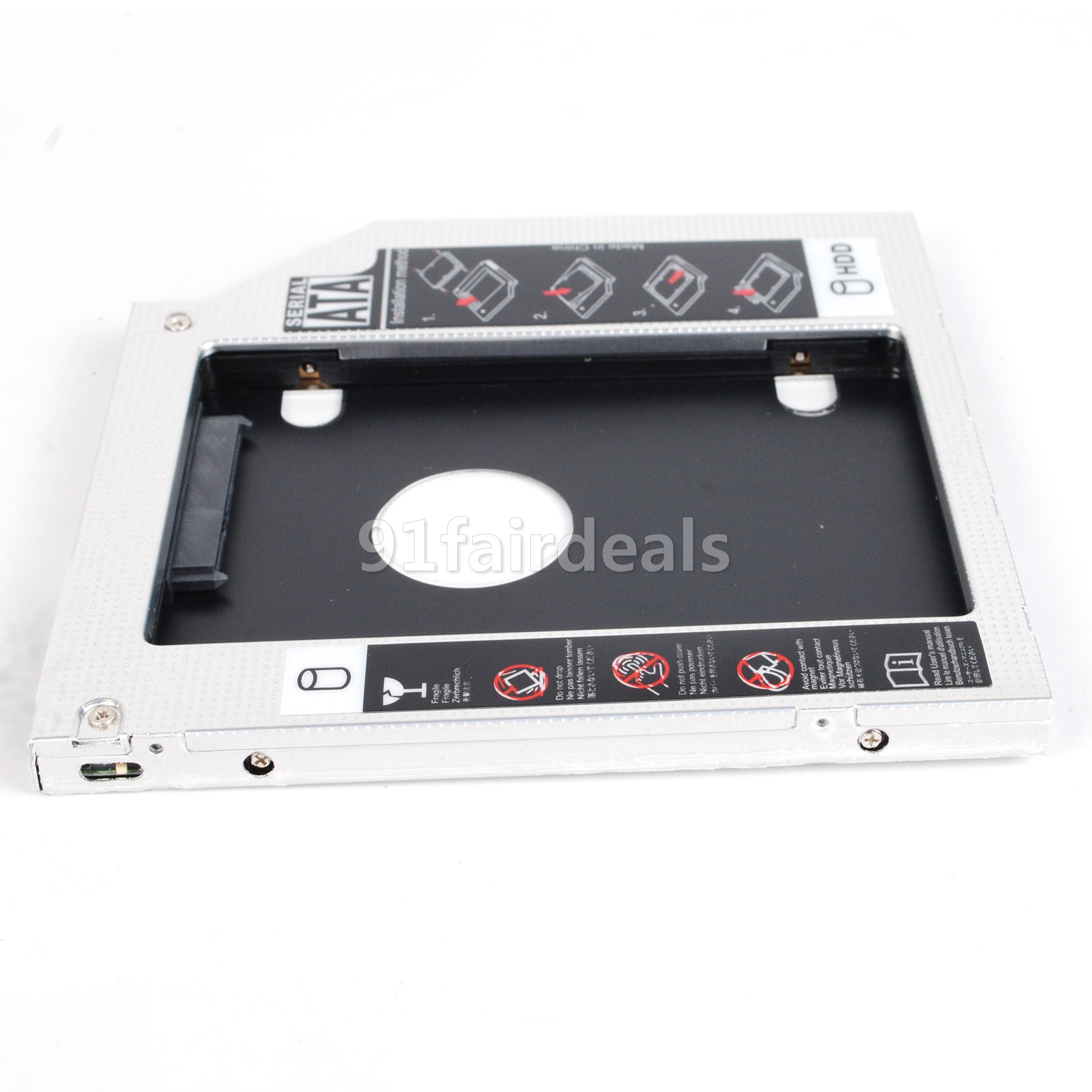 2nd 9.5mm Hard Drive HDD Caddy Adapter For HP EliteBook 2530P 2540p 2560p 2740p