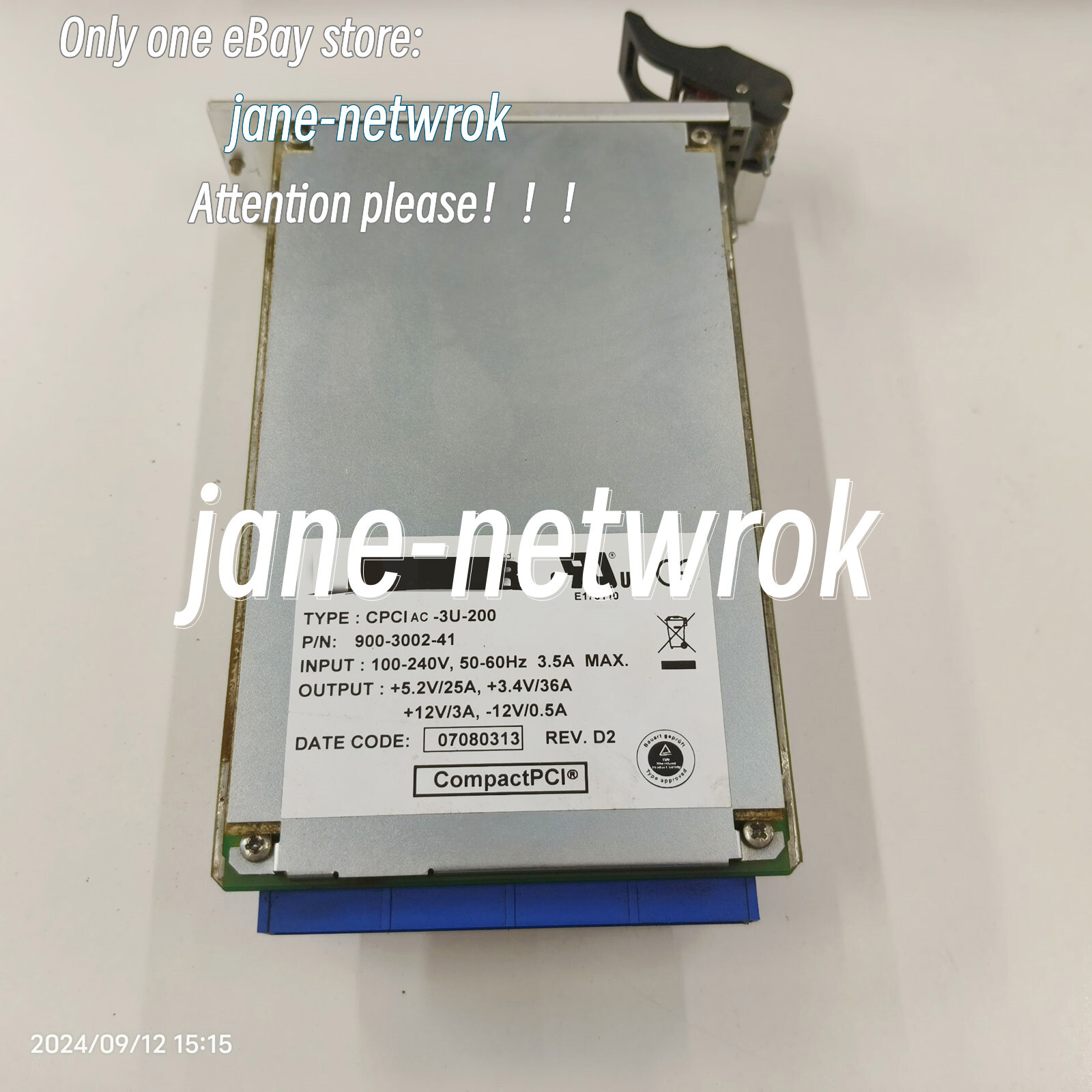 Actual Stock!! USED 10007327 R.00 CPCIAC-3U-200 by DHL or FedEx