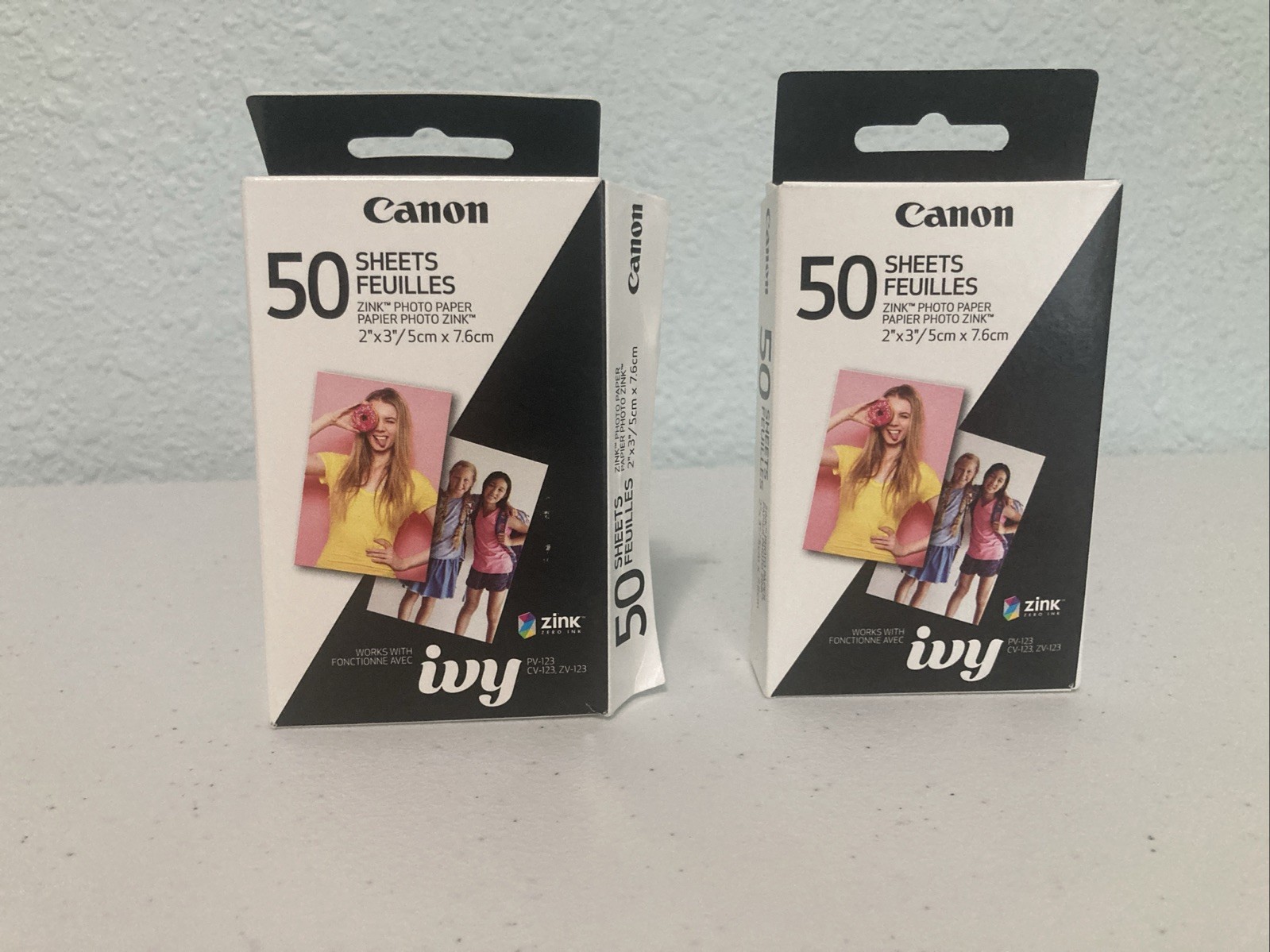 Canon Ivy Zink 2″ x 3″ Photo Sticker Paper 50 Sheets Pack