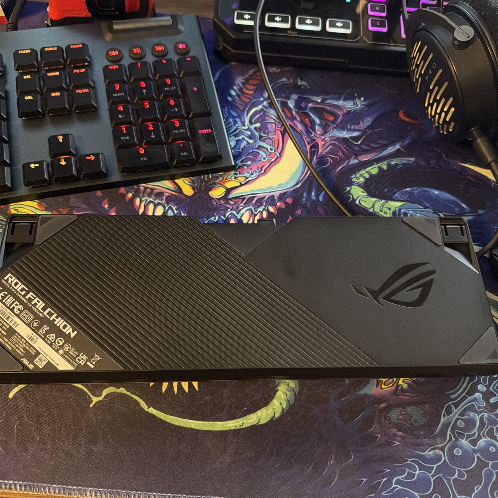 ASUS ROG Falchion 65% Wireless/Wired Mechanical Keyboard Red Switch Black