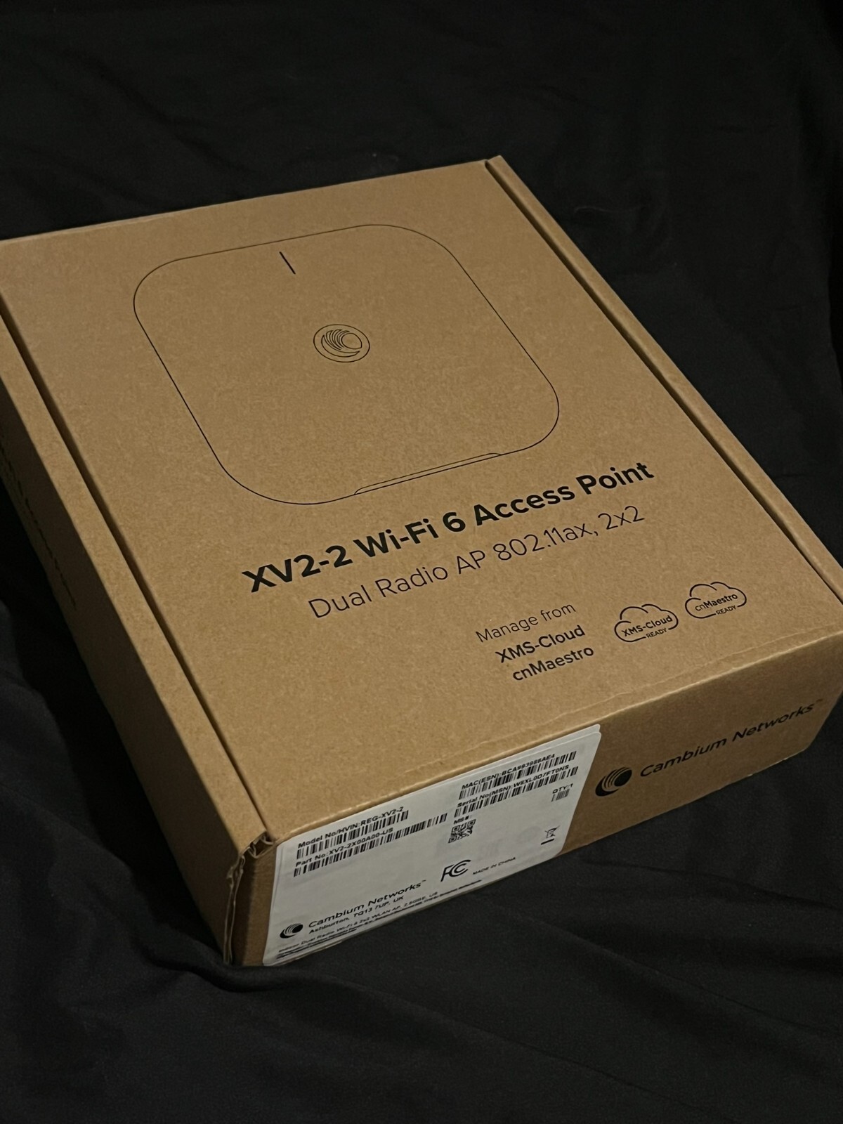 Cambium Networks XV2-2 Wi-Fi 6 Indoor Dual Radio Access Point (REG-XV2-2)